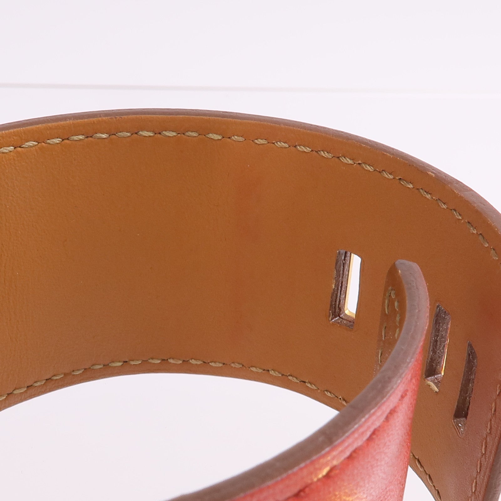 HERMES Swift皮革Collier De Chien CDC金扣手帶Capucine