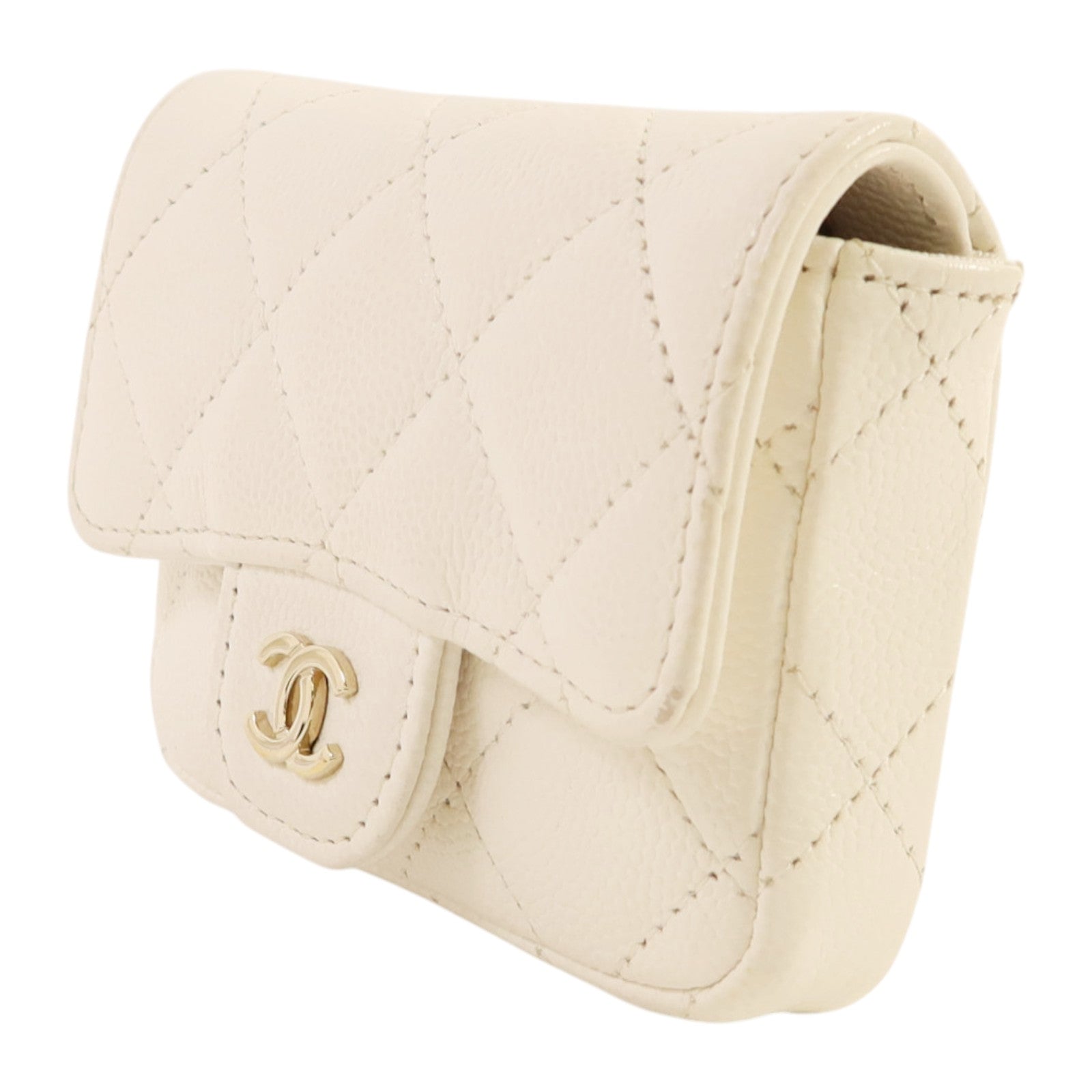 CHANEL 牛皮皮革Mini Bag With Chain金扣鏈帶肩背袋