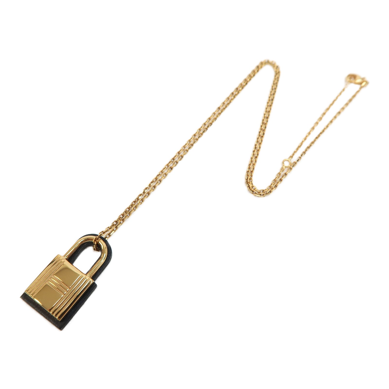 HERMES 金屬Necklace項鍊黑色/金色