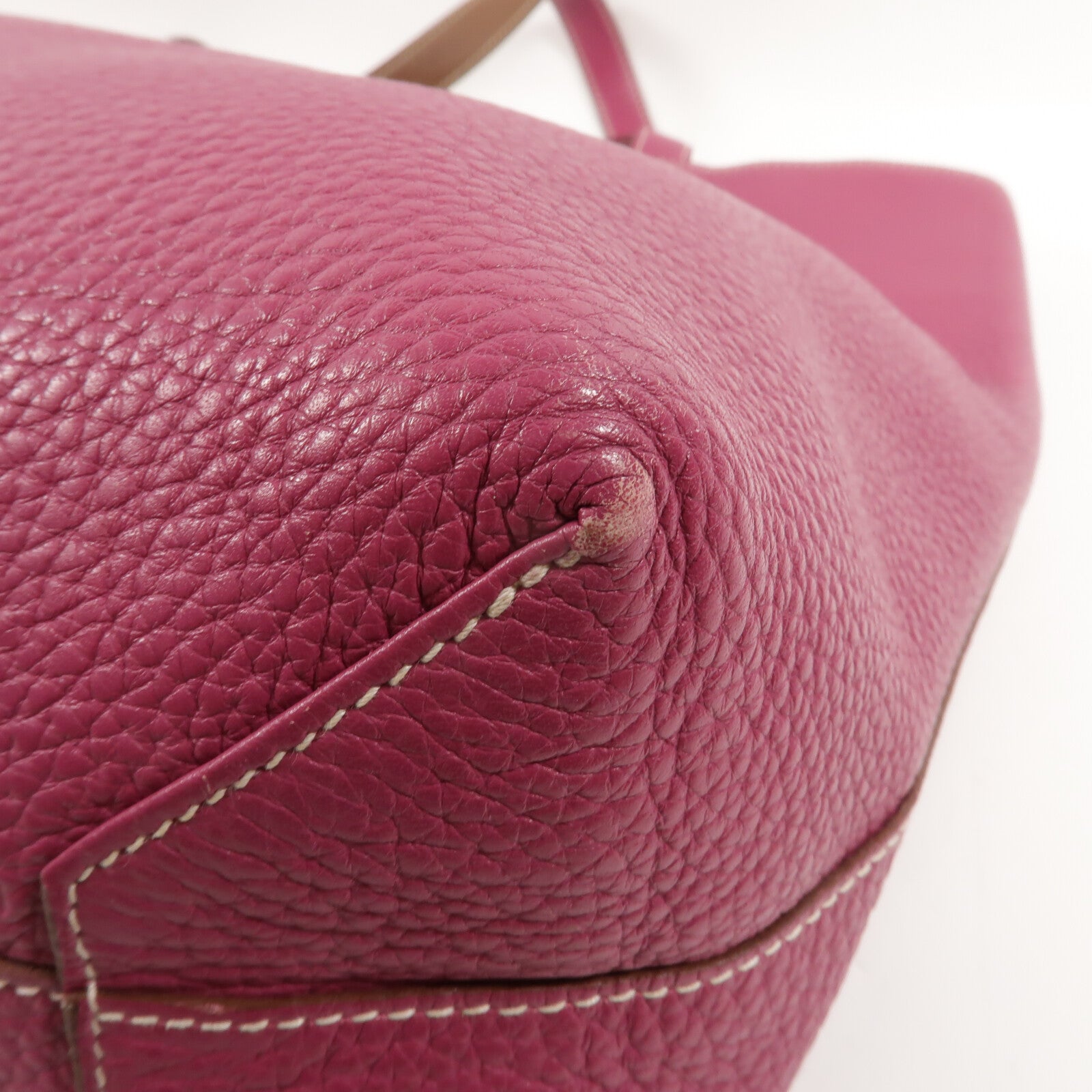 HERMES Clemence皮革Double Sens 45肩背袋Tosca/Alezan