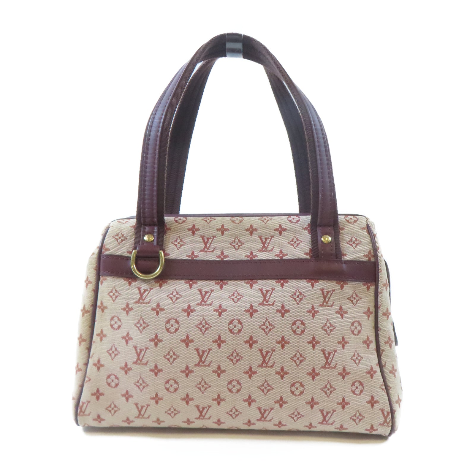 LOUIS VUITTON Monogram Mini Josephine PM金扣手挽袋紅色