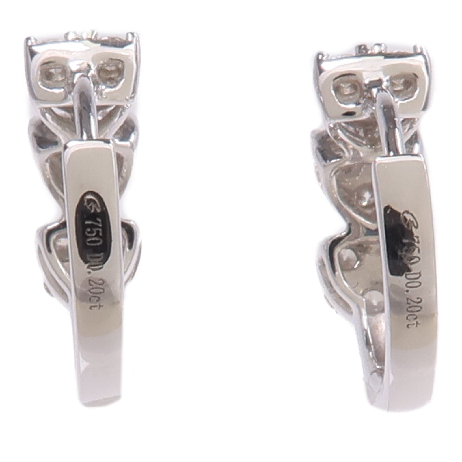 JEWELRY 18K白金Diamond Earrings鑽石耳環