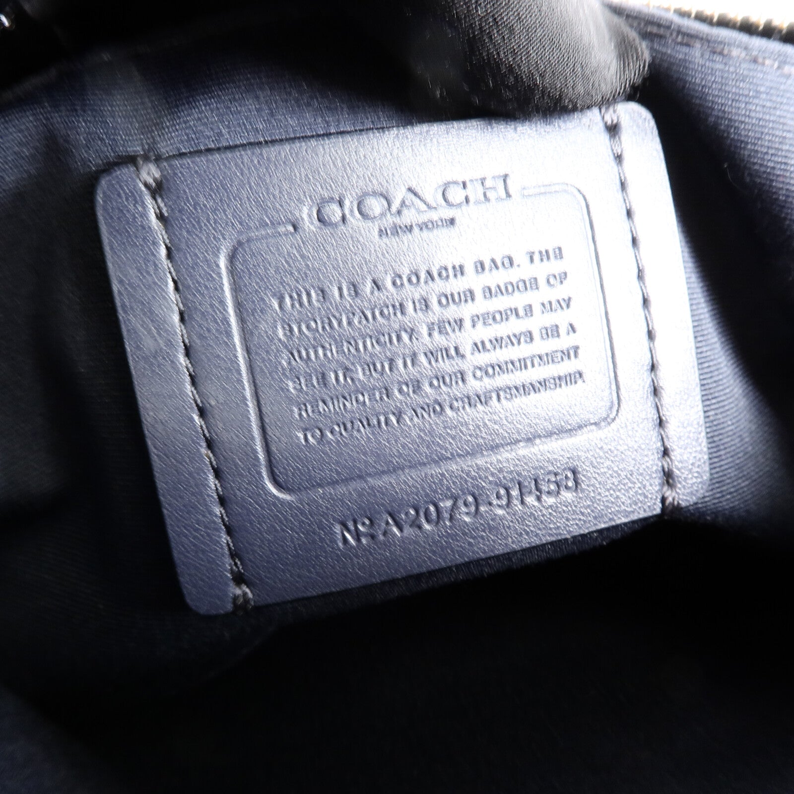 COACH 牛仔布Shoulder Bag肩背袋