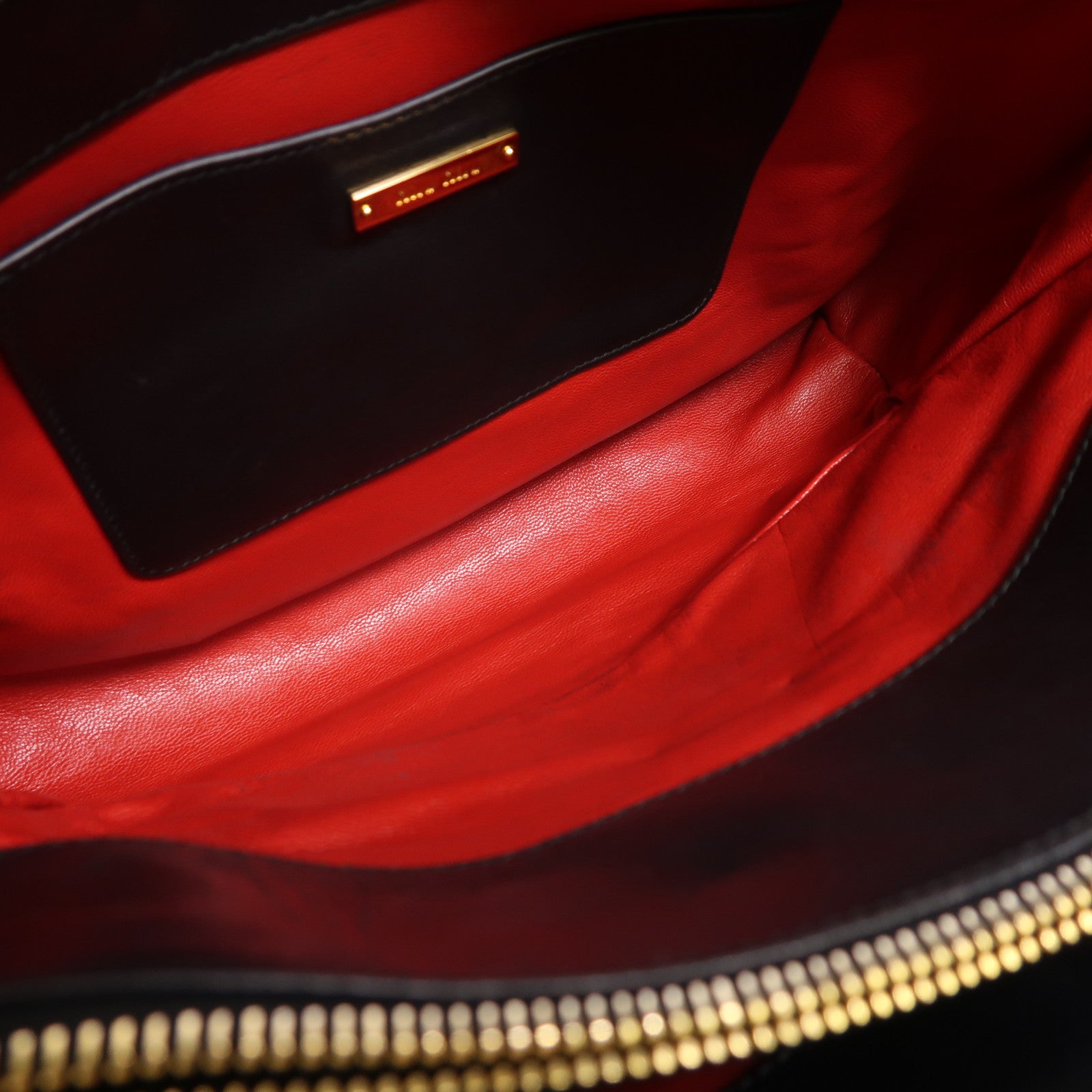 Miu Miu 羊皮皮革2 Way Shoulder金扣手挽肩背兩用袋