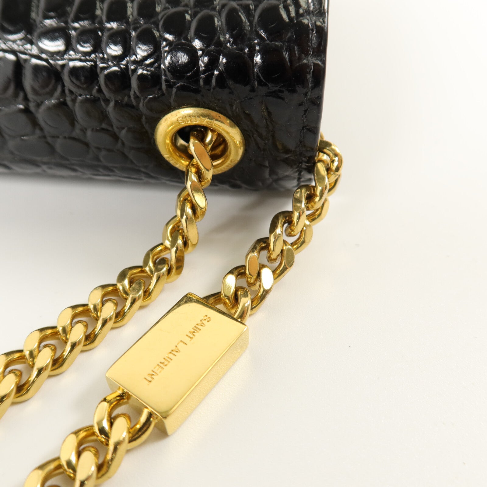 SAINT LAURENT 牛皮皮革Kate Medium Tassel鏈帶肩背袋