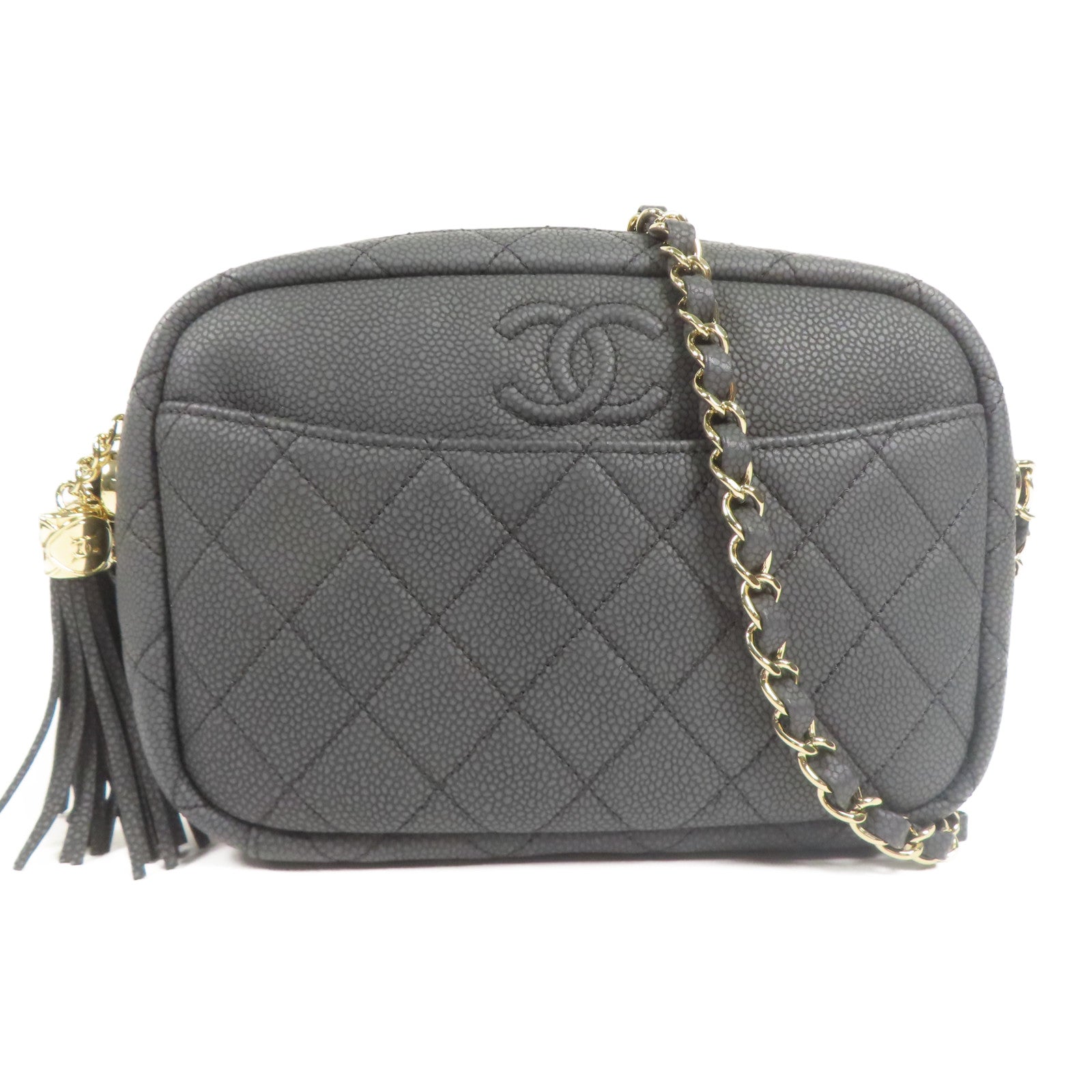 CHANEL 【激減優惠】牛皮皮革Shoulder Bag金扣鏈帶肩背袋