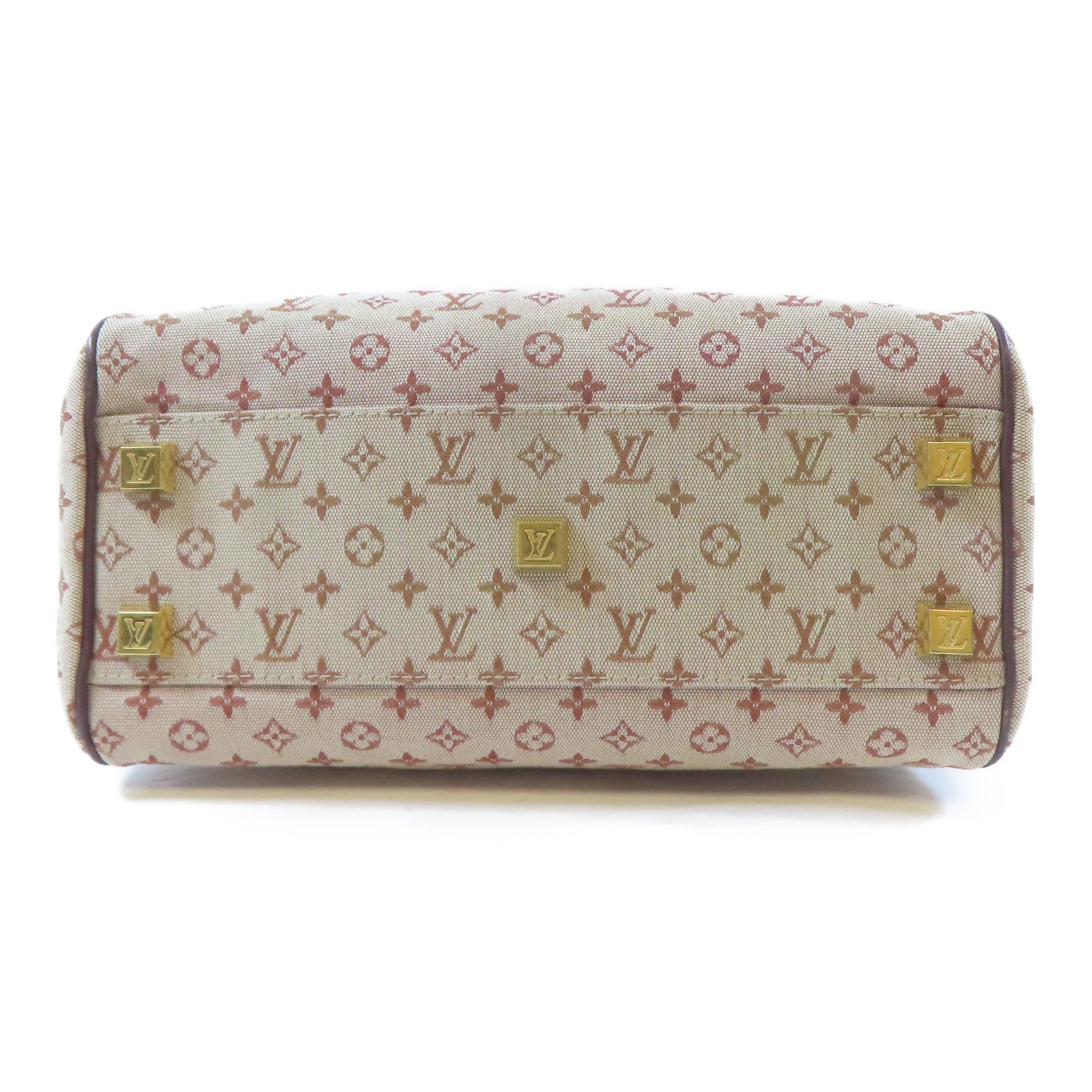 LOUIS VUITTON Monogram Mini Josephine PM金扣手挽袋紅色
