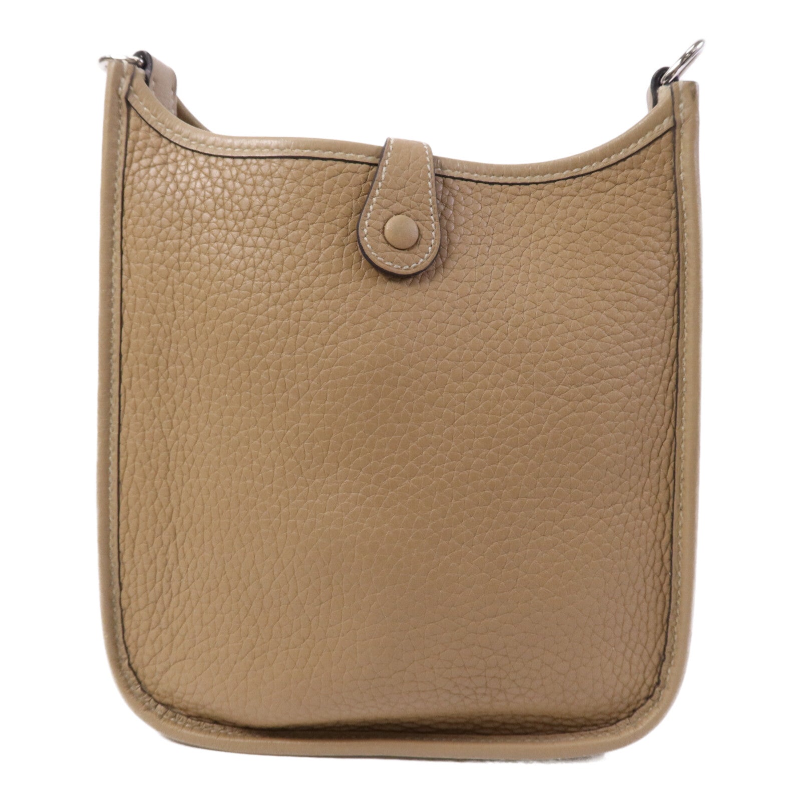 HERMES Clemence皮革Evelyne TPM銀扣肩背袋