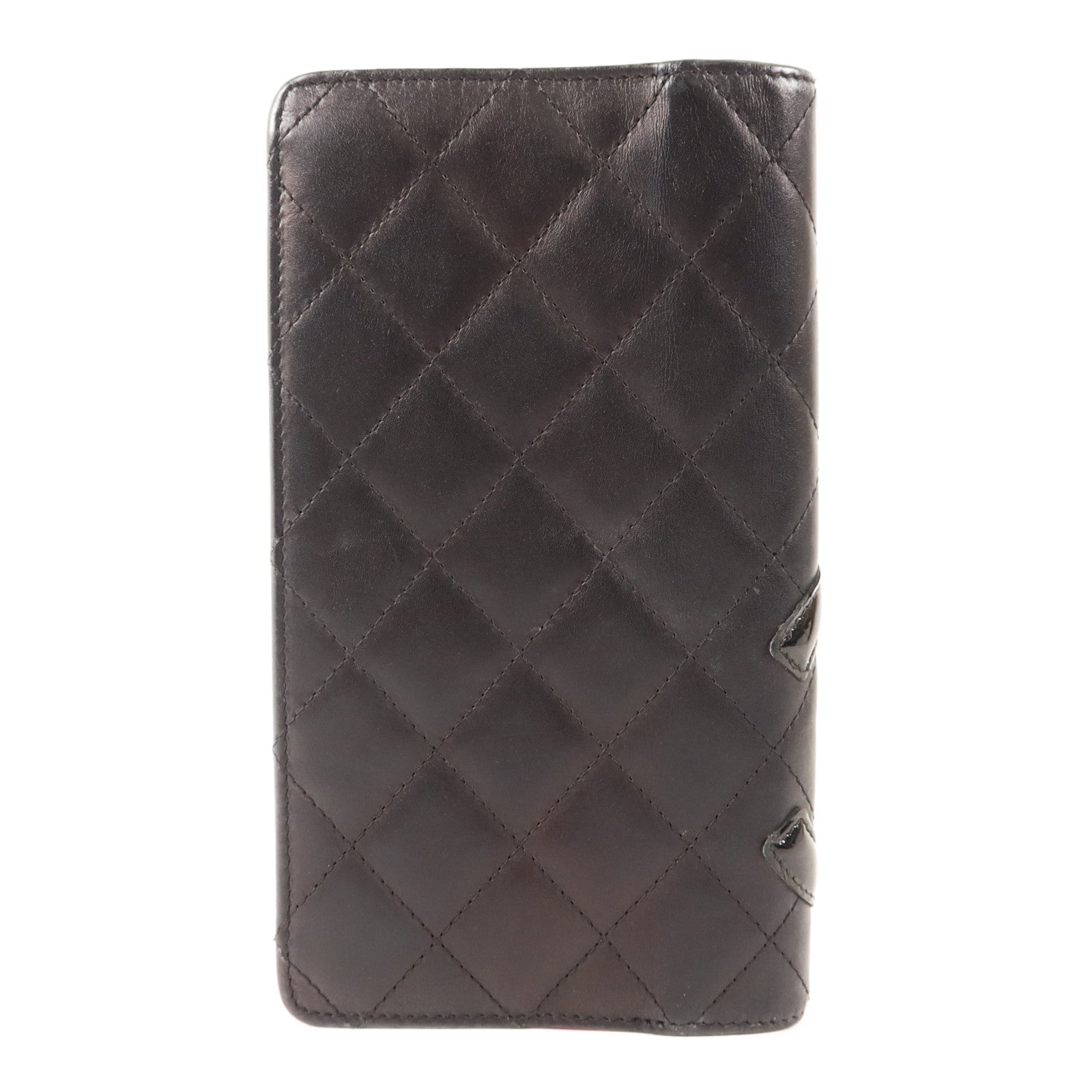 CHANEL 牛皮皮革Combon Long Wallet銀扣長錢包