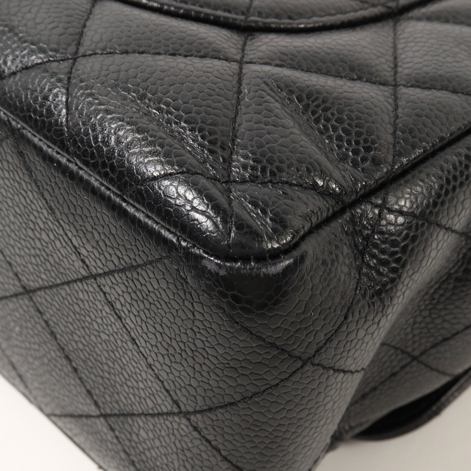 CHANEL 牛皮皮革Large Classic鏈帶肩背袋