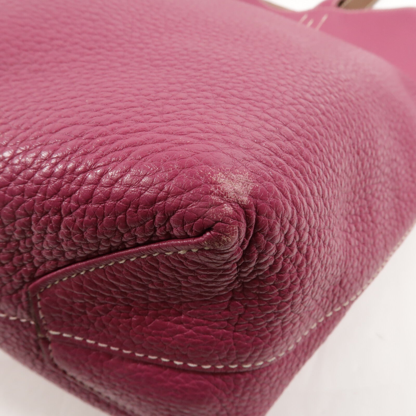 HERMES Clemence皮革Double Sens 45肩背袋Tosca/Alezan