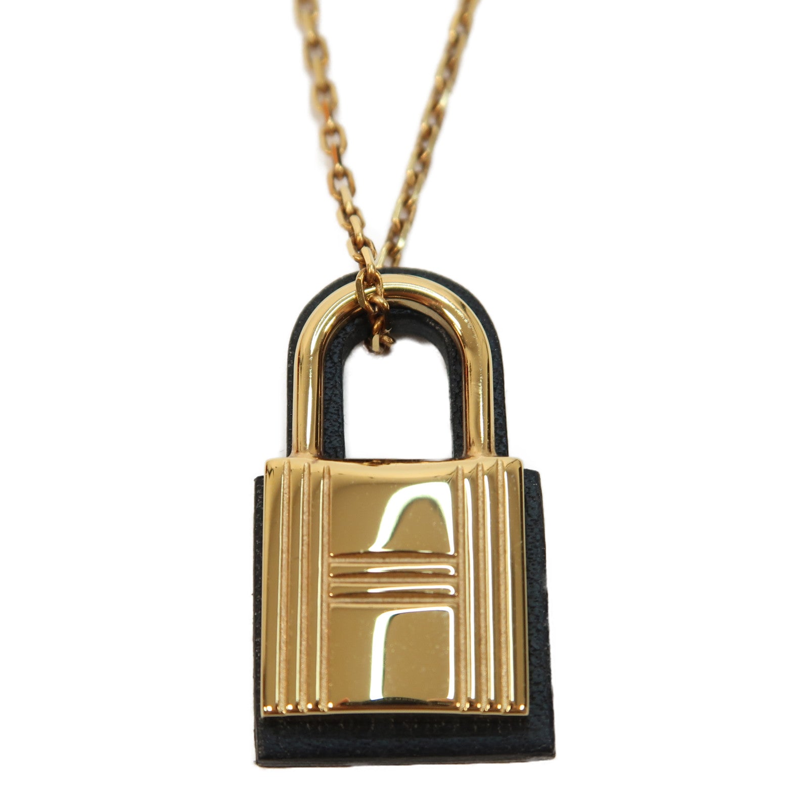 HERMES 金屬Necklace項鍊黑色/金色