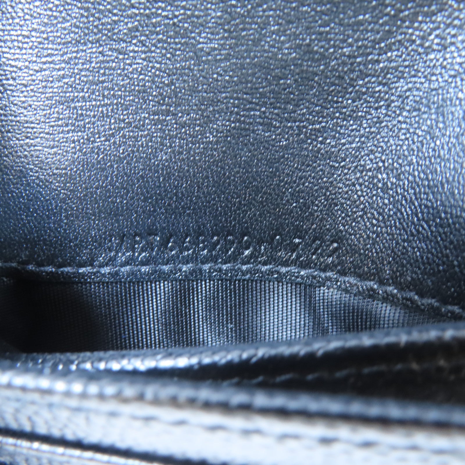 SAINT LAURENT 斜紋牛皮皮革Wallet金扣錢包黑色