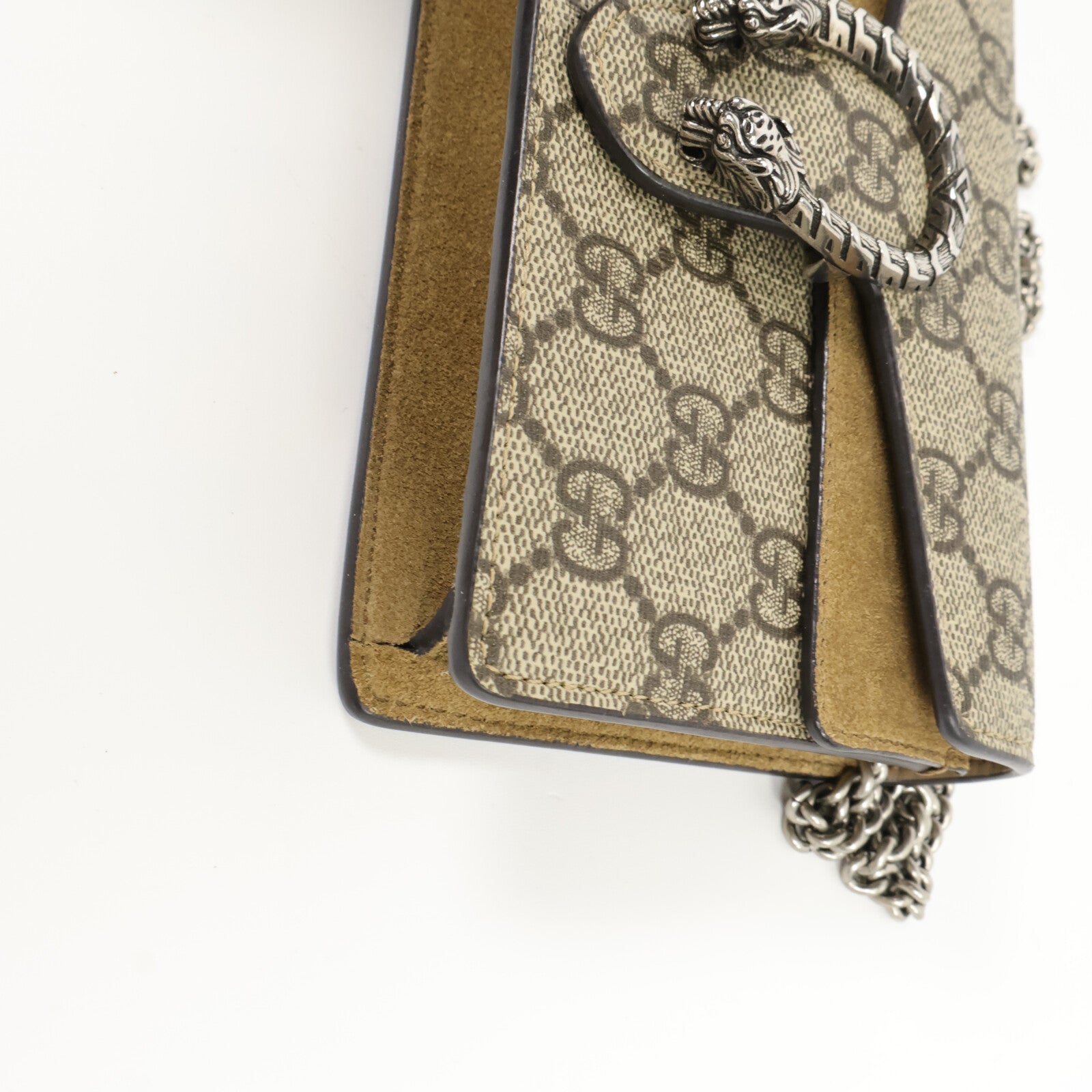 GUCCI 塗層帆布Dionysos Super Mini鏈帶肩背袋
