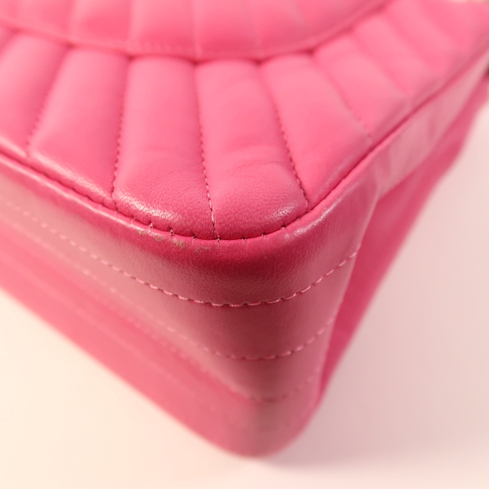 CHANEL 羊皮皮革Large Classic金扣鏈帶肩背袋