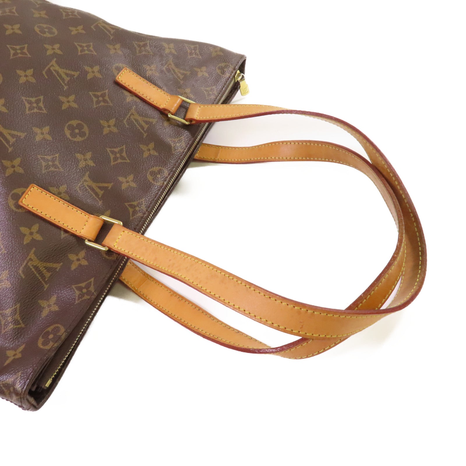 LOUIS VUITTON Monogram Cabas Mezzo Tote Bag金扣肩背袋啡色