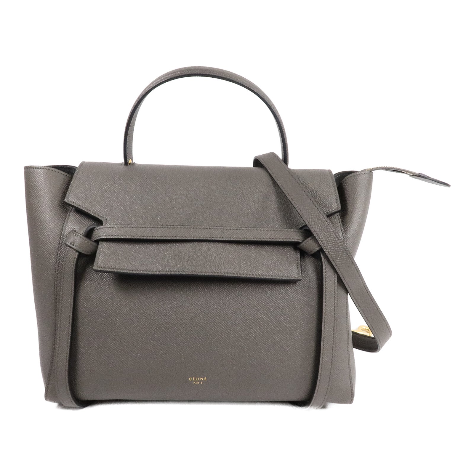 CELINE 牛皮皮革Micro Belt手扣手挽肩背兩用袋