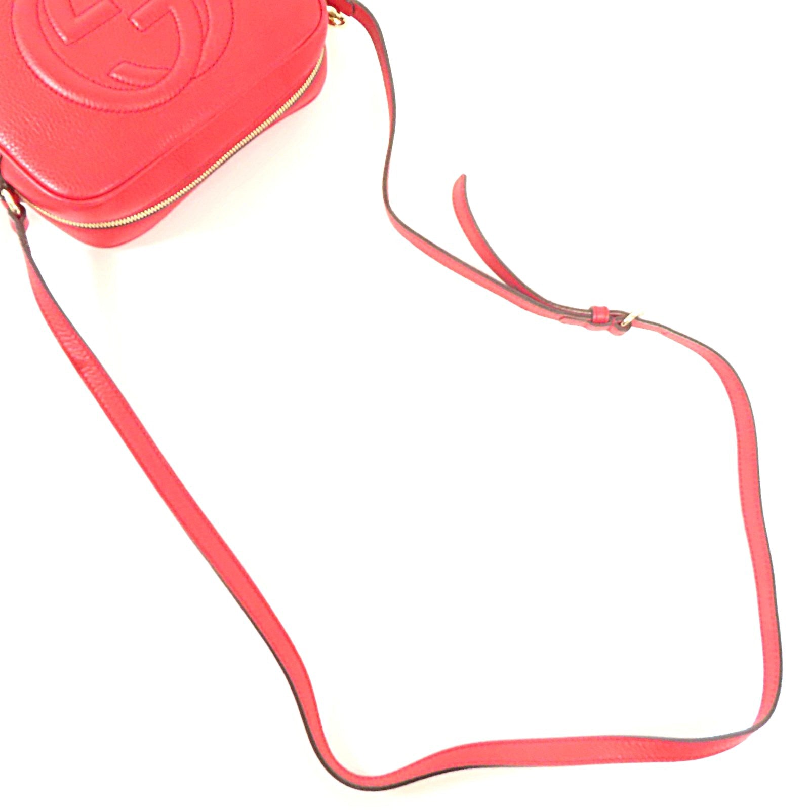 GUCCI 皮革Soho Disco Shoulder Bag金扣肩背袋