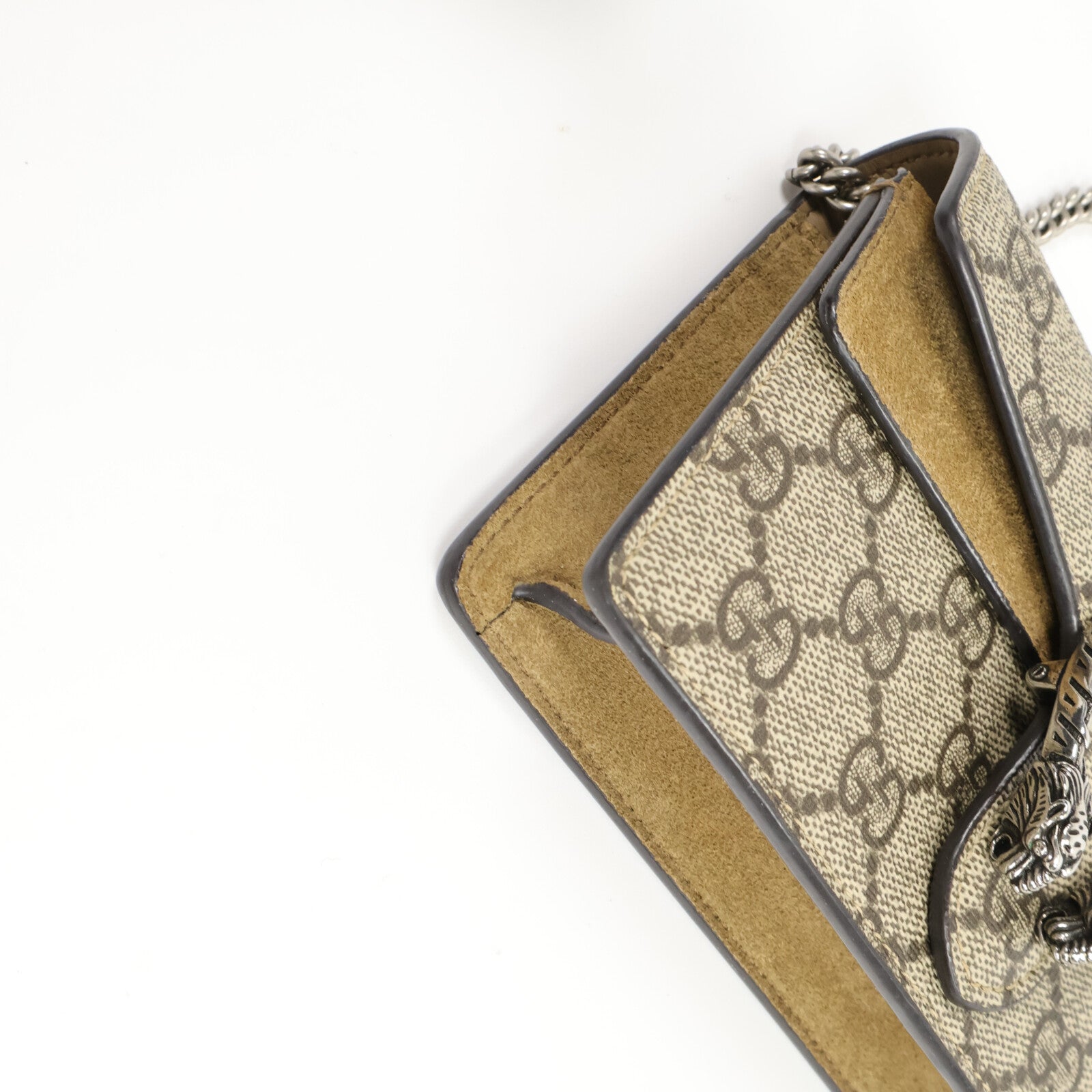 GUCCI 塗層帆布Dionysos Super Mini鏈帶肩背袋