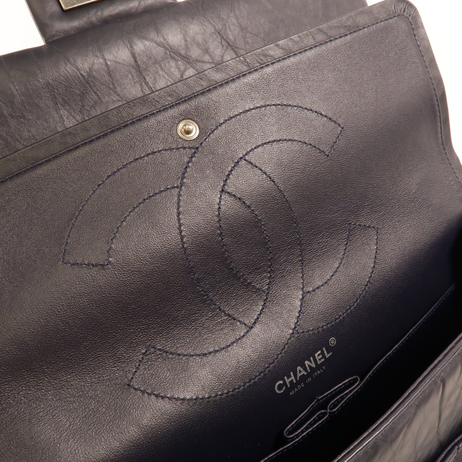 CHANEL 牛皮皮革Chanel 2.55 Large鏈帶肩背袋
