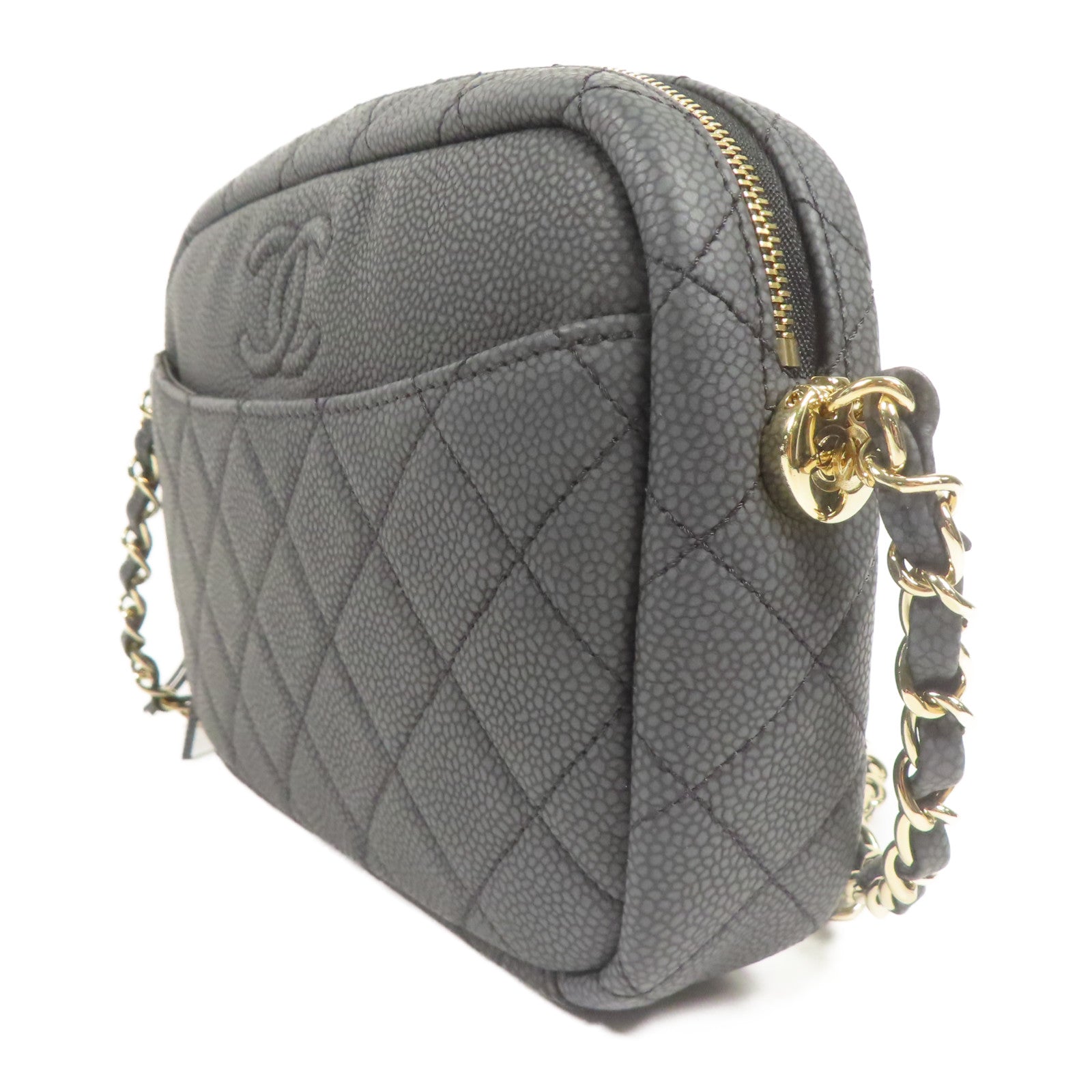 CHANEL 【激減優惠】牛皮皮革Shoulder Bag金扣鏈帶肩背袋