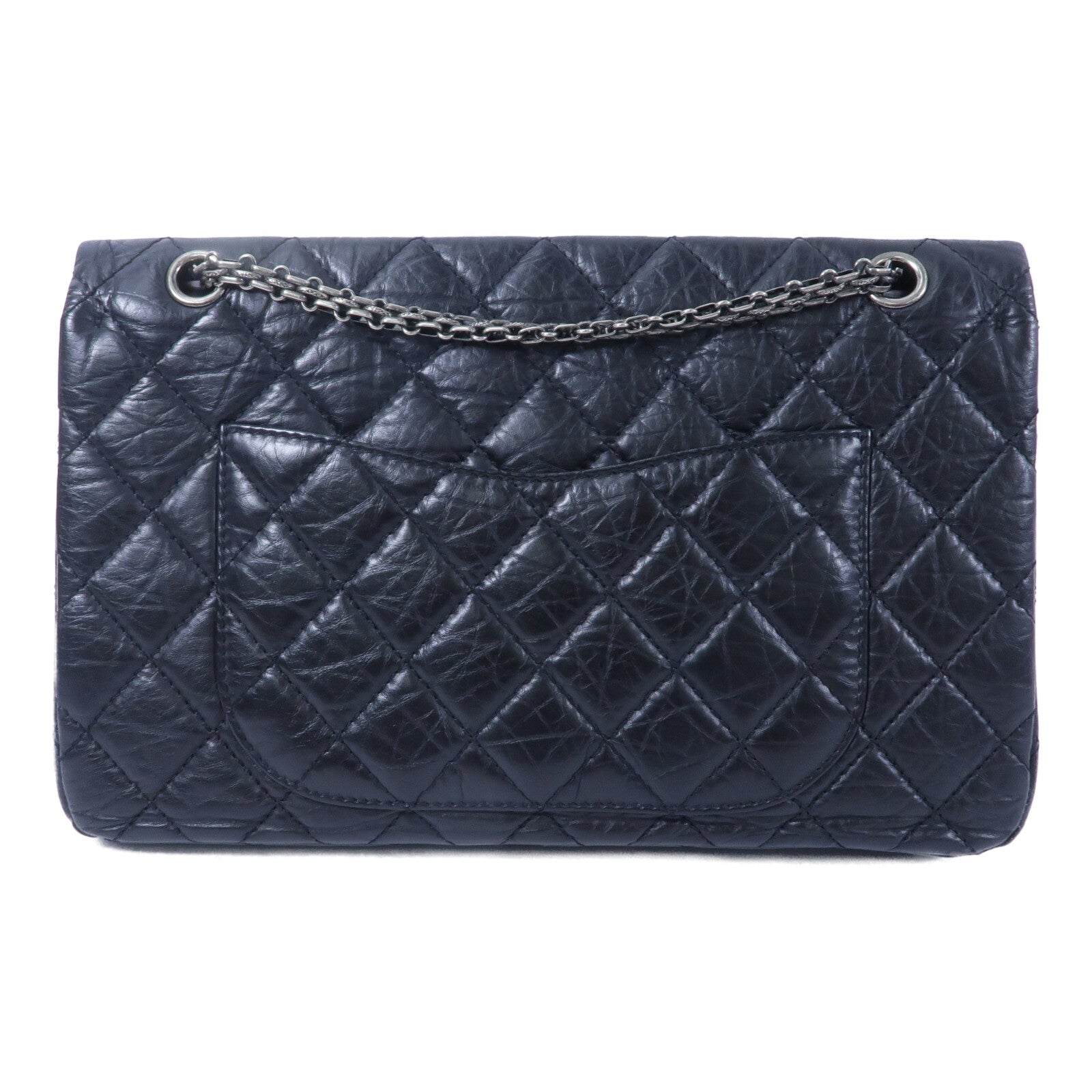 CHANEL 牛皮皮革2.55 Jumbo鏈帶肩背袋