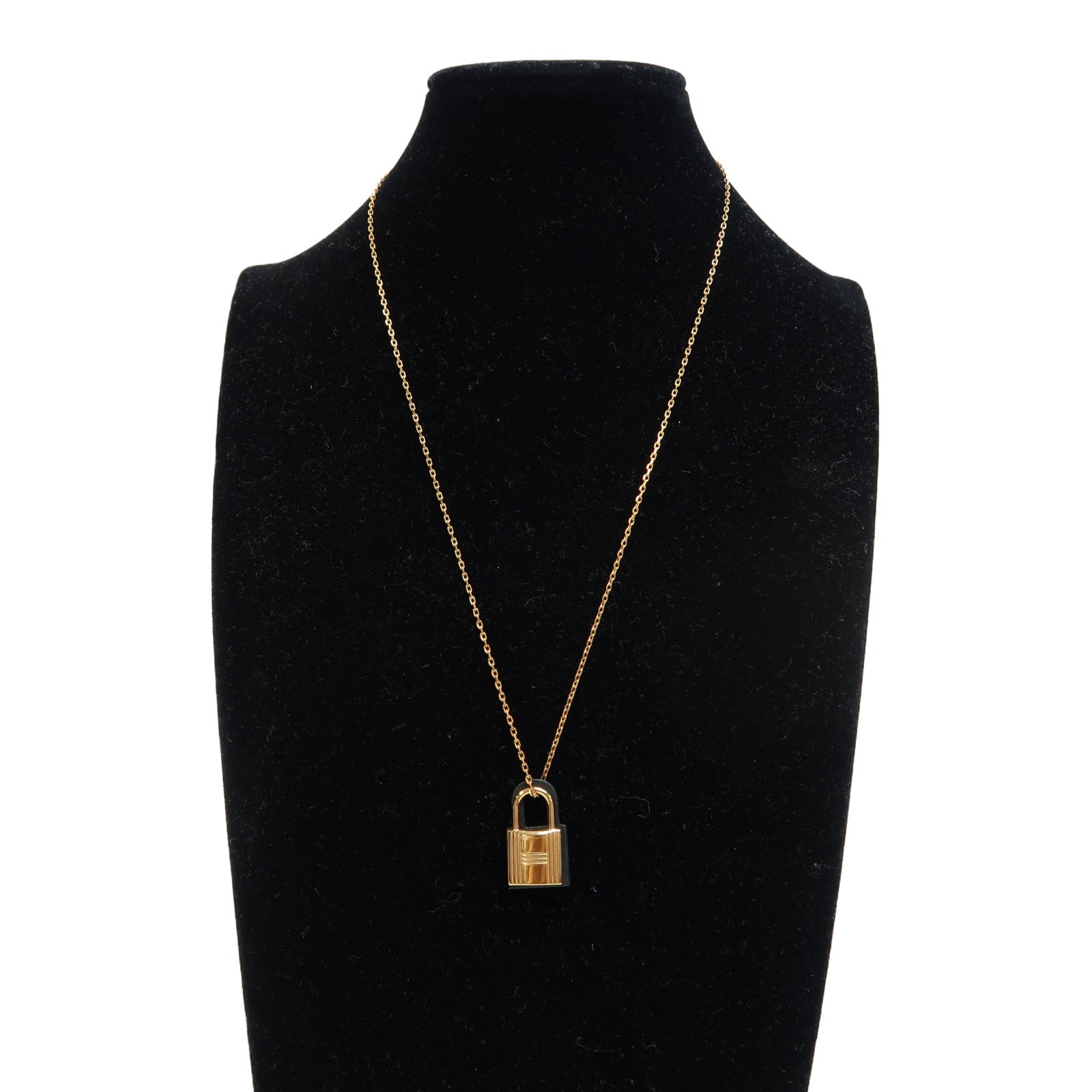 HERMES 金屬Necklace項鍊黑色/金色