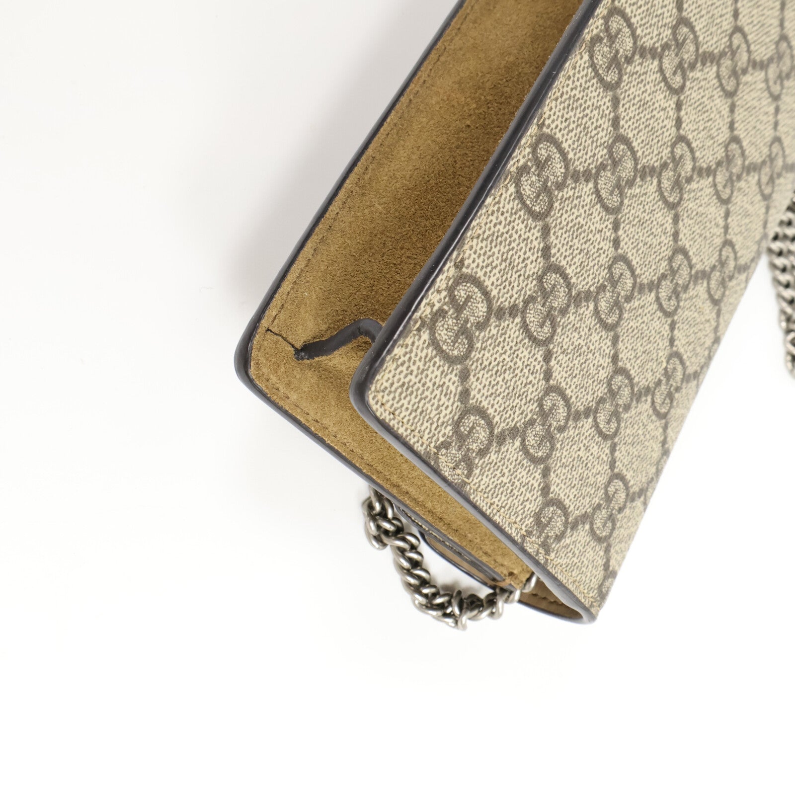 GUCCI 塗層帆布Dionysos Super Mini鏈帶肩背袋