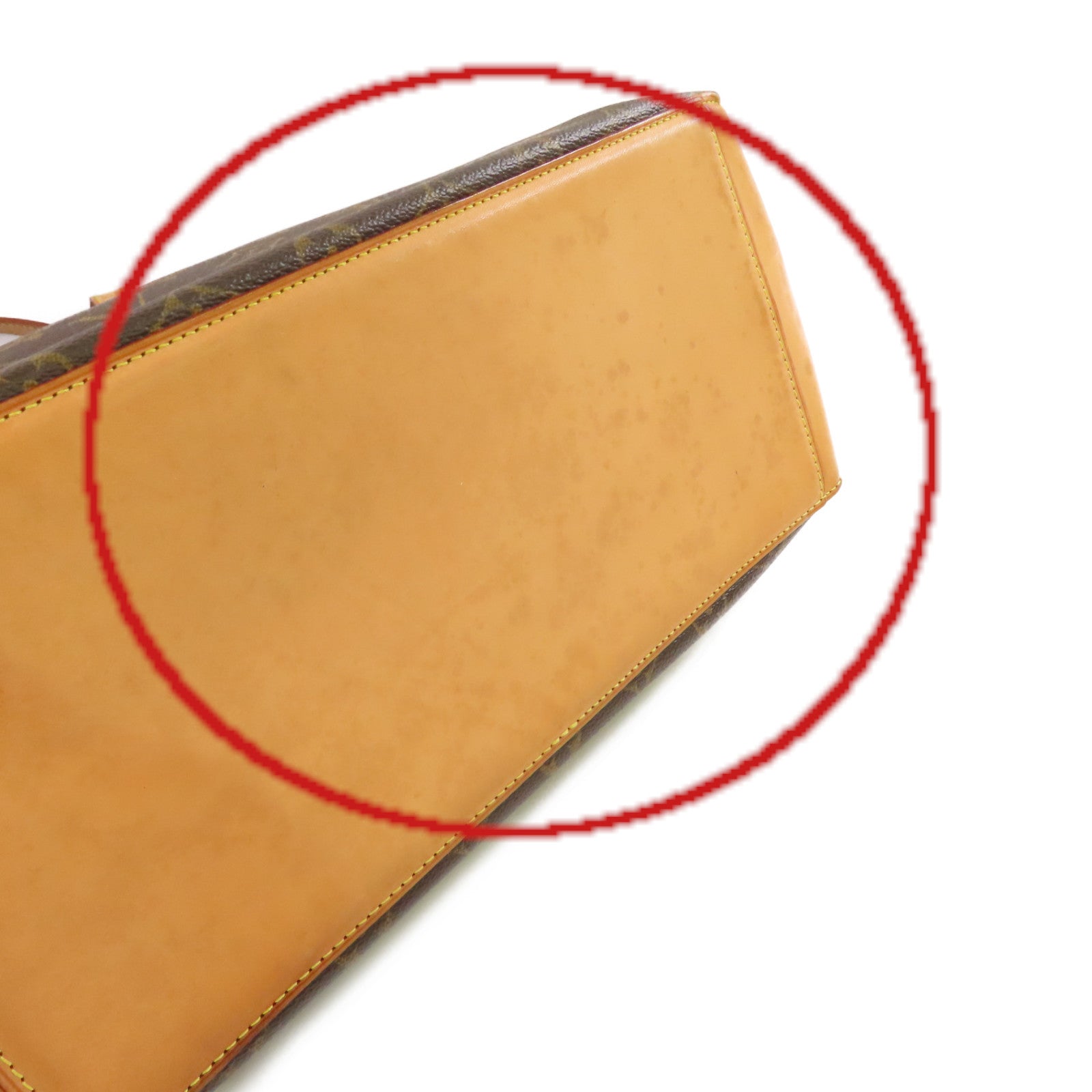 LOUIS VUITTON Monogram Cabas Mezzo Tote Bag金扣肩背袋啡色