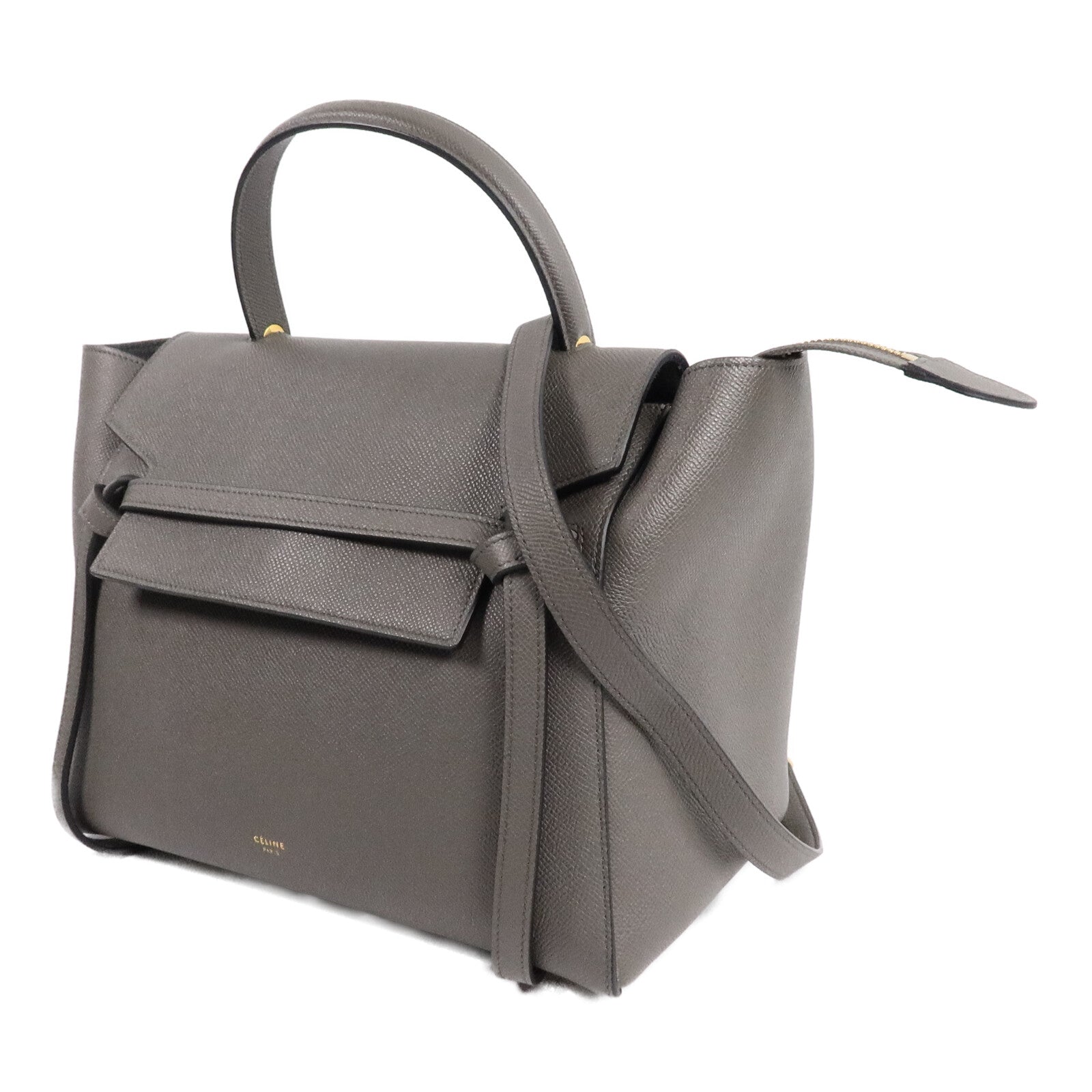 CELINE 牛皮皮革Micro Belt手扣手挽肩背兩用袋
