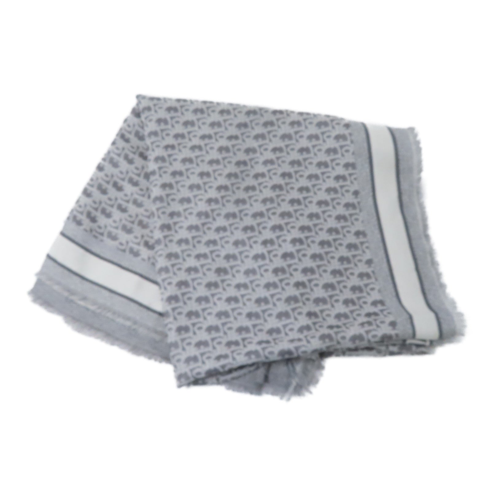 Dior 絲質Trotter Pattern Scarf 140x140圍巾灰色