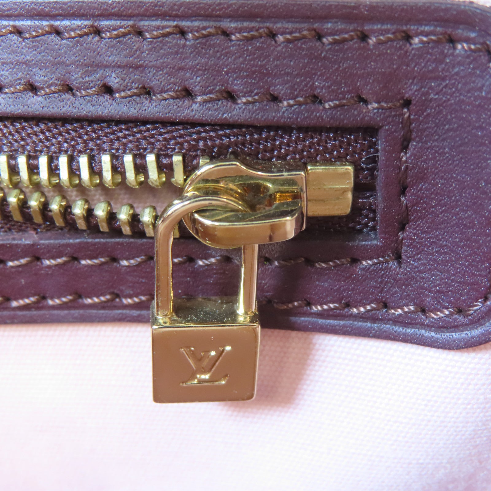 LOUIS VUITTON Monogram Mini Josephine PM金扣手挽袋紅色