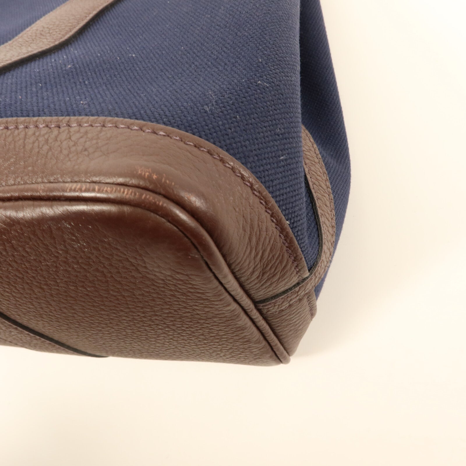 HERMES 帆布Garden Party TPM手挽袋Bleu Marine