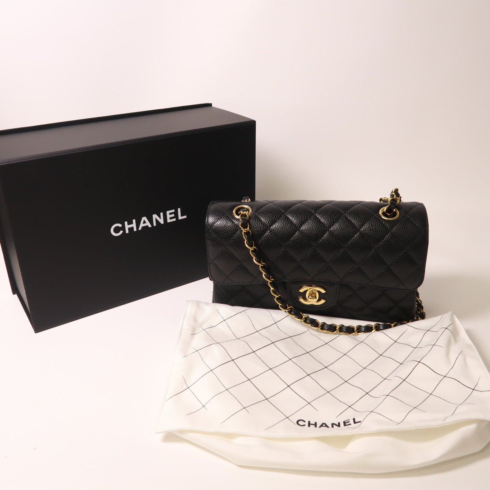 CHANEL 牛皮皮革Classic 23肩背袋