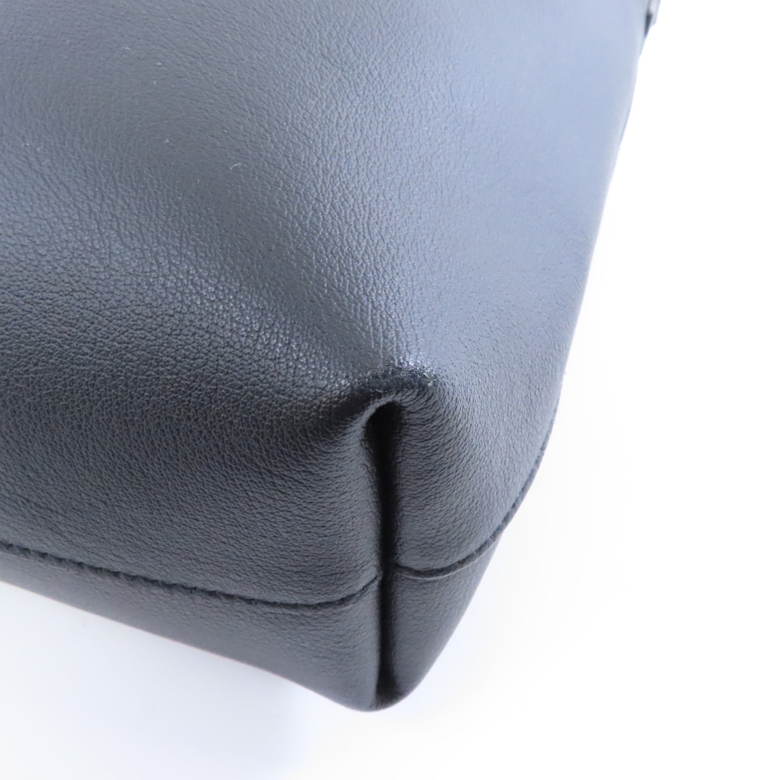 SAINT LAURENT 牛皮皮革Toy Shopping Bag金扣手挽肩背兩用袋黑色