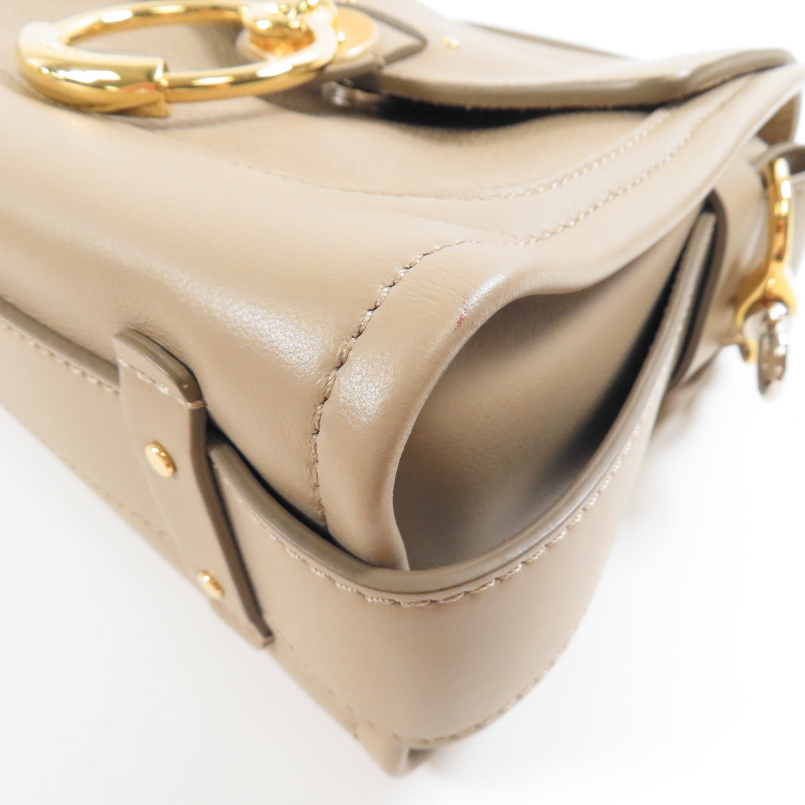 Chloe 牛皮皮革Mini Tess Day金扣手挽肩背兩用袋