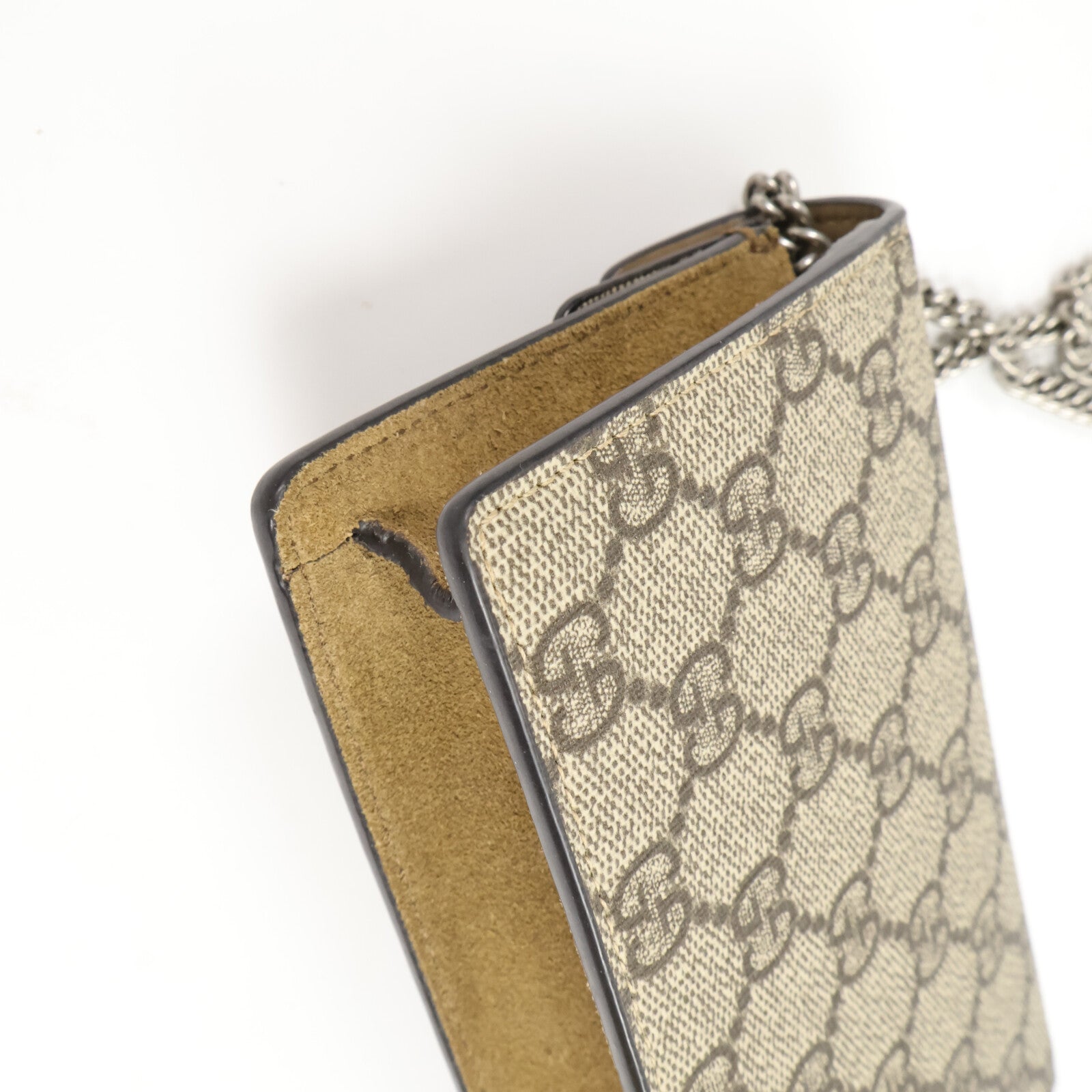 GUCCI 塗層帆布Dionysos Super Mini鏈帶肩背袋