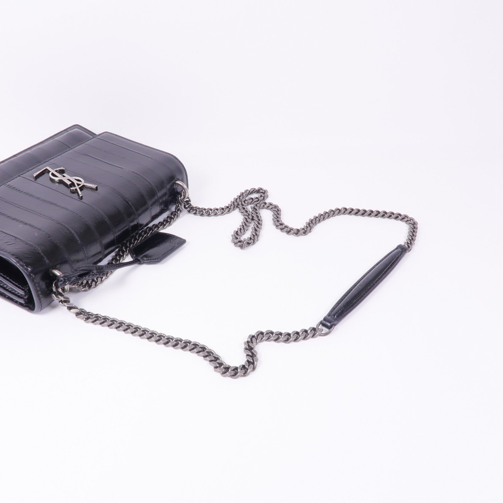 YVES SAINT LAURENT 牛皮皮革Sunset Medium銀扣鏈帶肩背袋