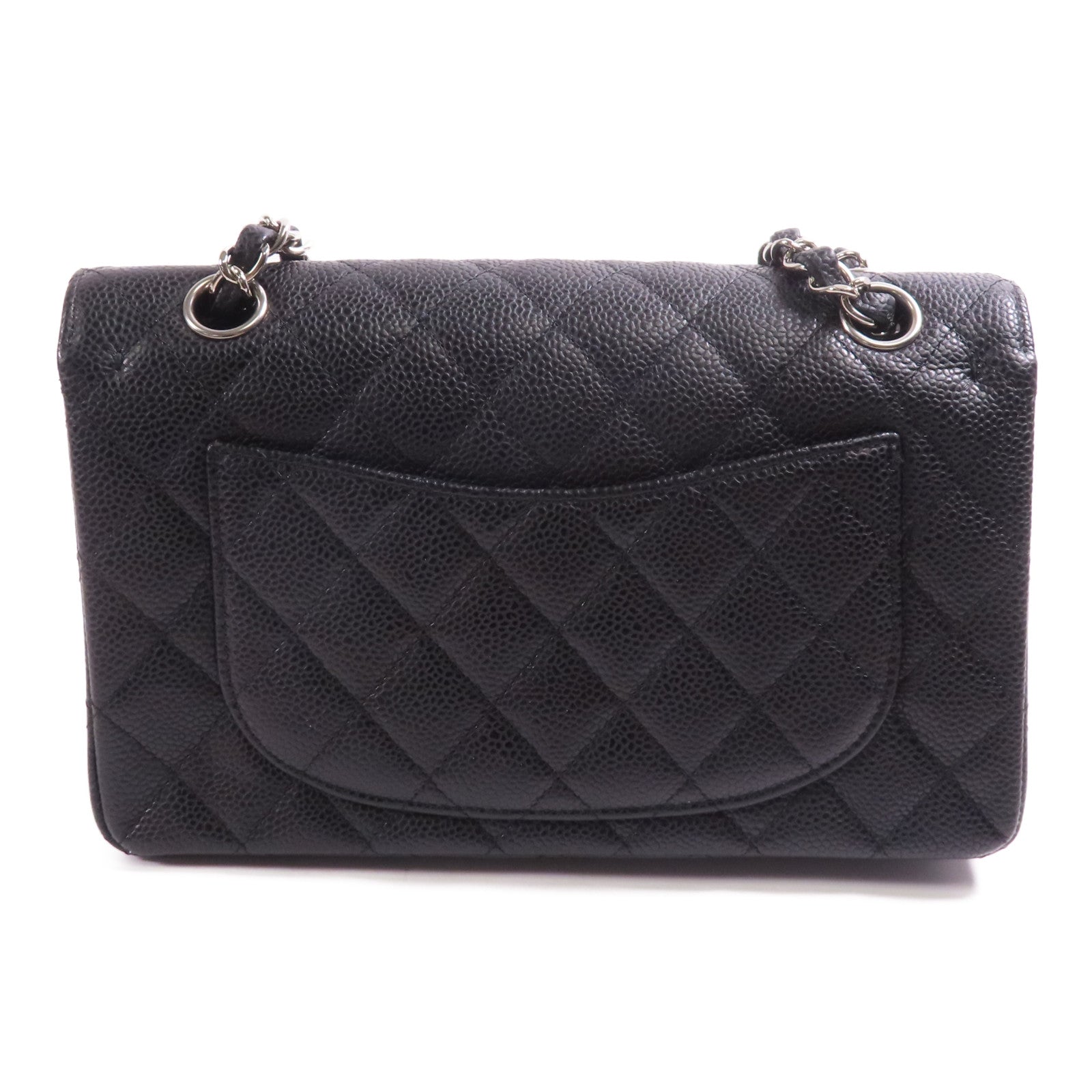 CHANEL 牛皮皮革Classic 23銀扣鏈帶肩背袋