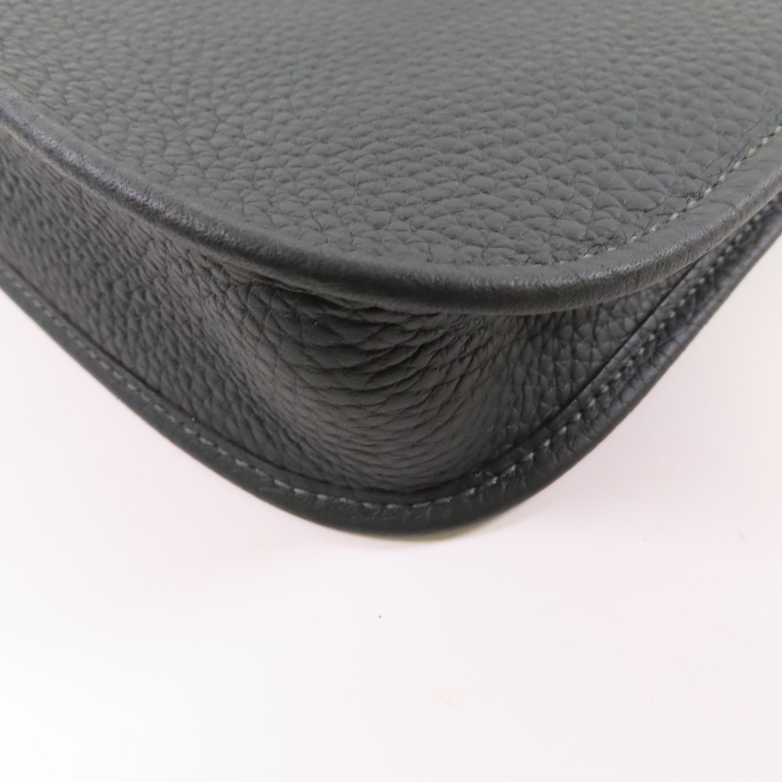 HERMES 【激減優惠】Clemence皮革Evelyne TPM金扣肩背袋Vert Fonce