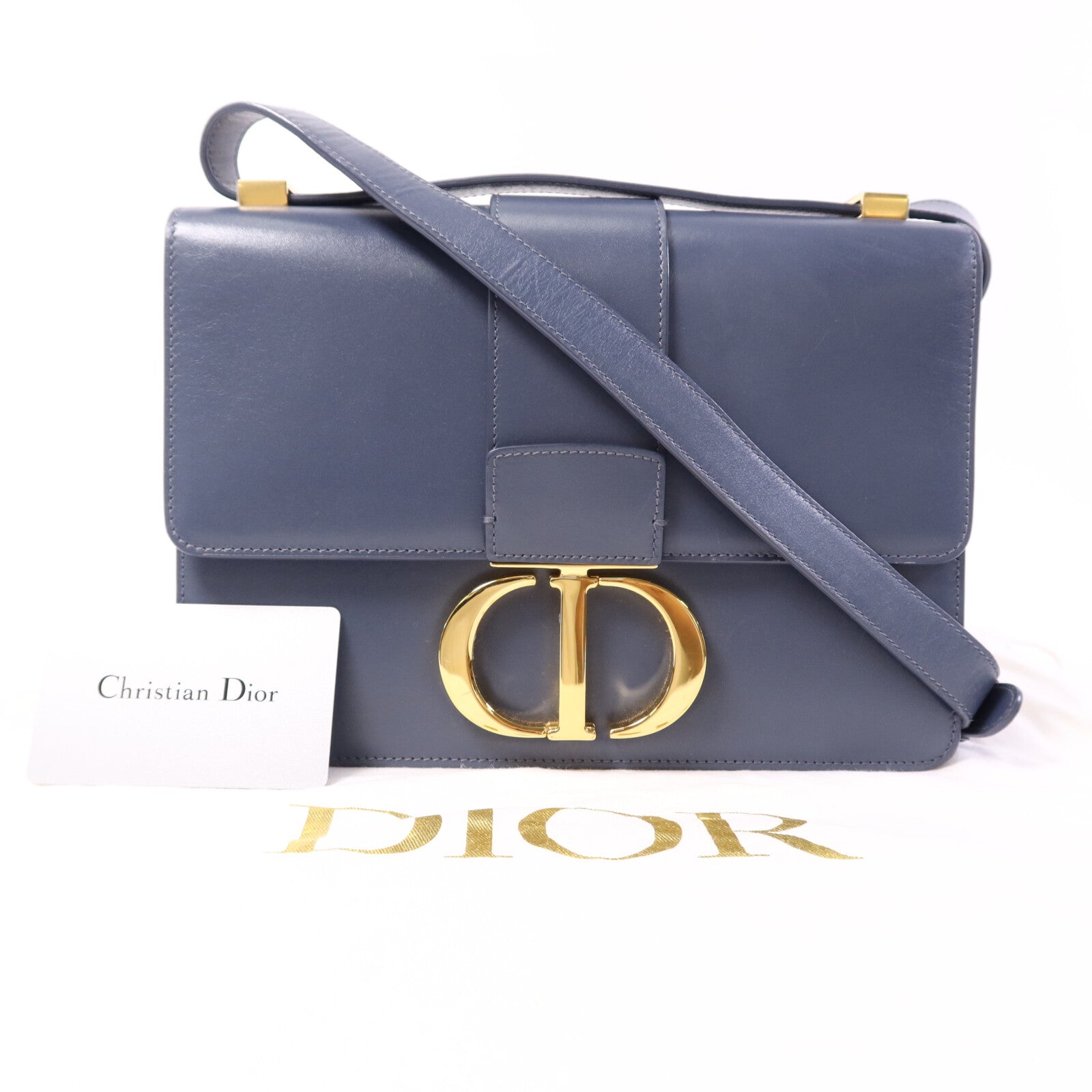 Dior 【激減優惠】牛皮皮革Montaigne 30金扣肩背袋