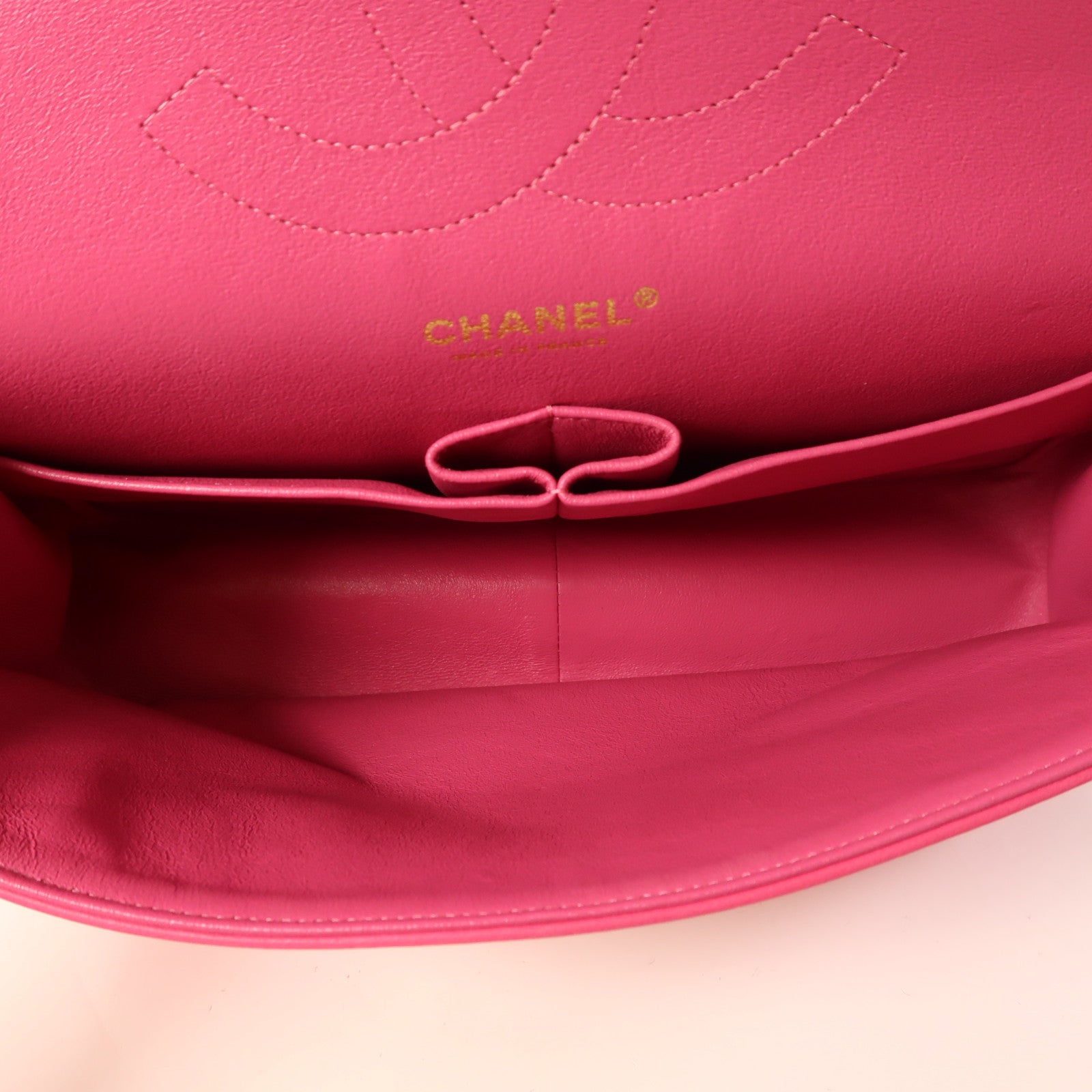 CHANEL 羊皮皮革Large Classic金扣鏈帶肩背袋