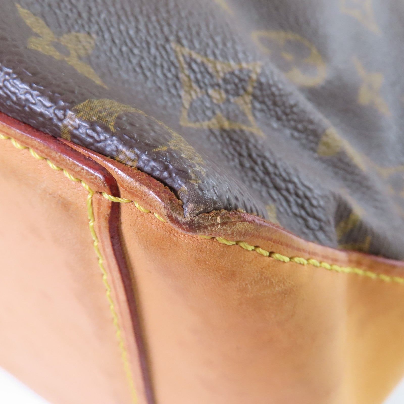 LOUIS VUITTON Monogram Cabas Mezzo Tote Bag金扣肩背袋啡色