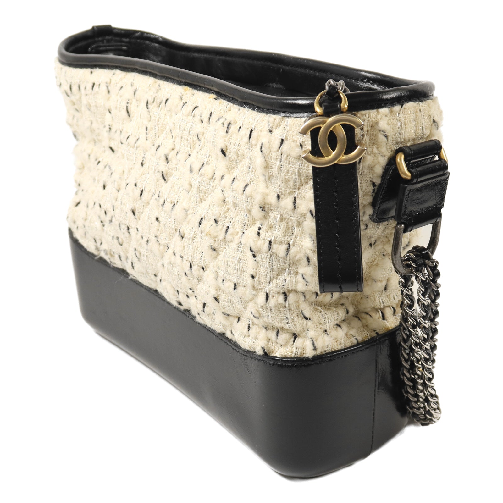 CHANEL Tweed Gabrielle Medium鏈帶肩背袋