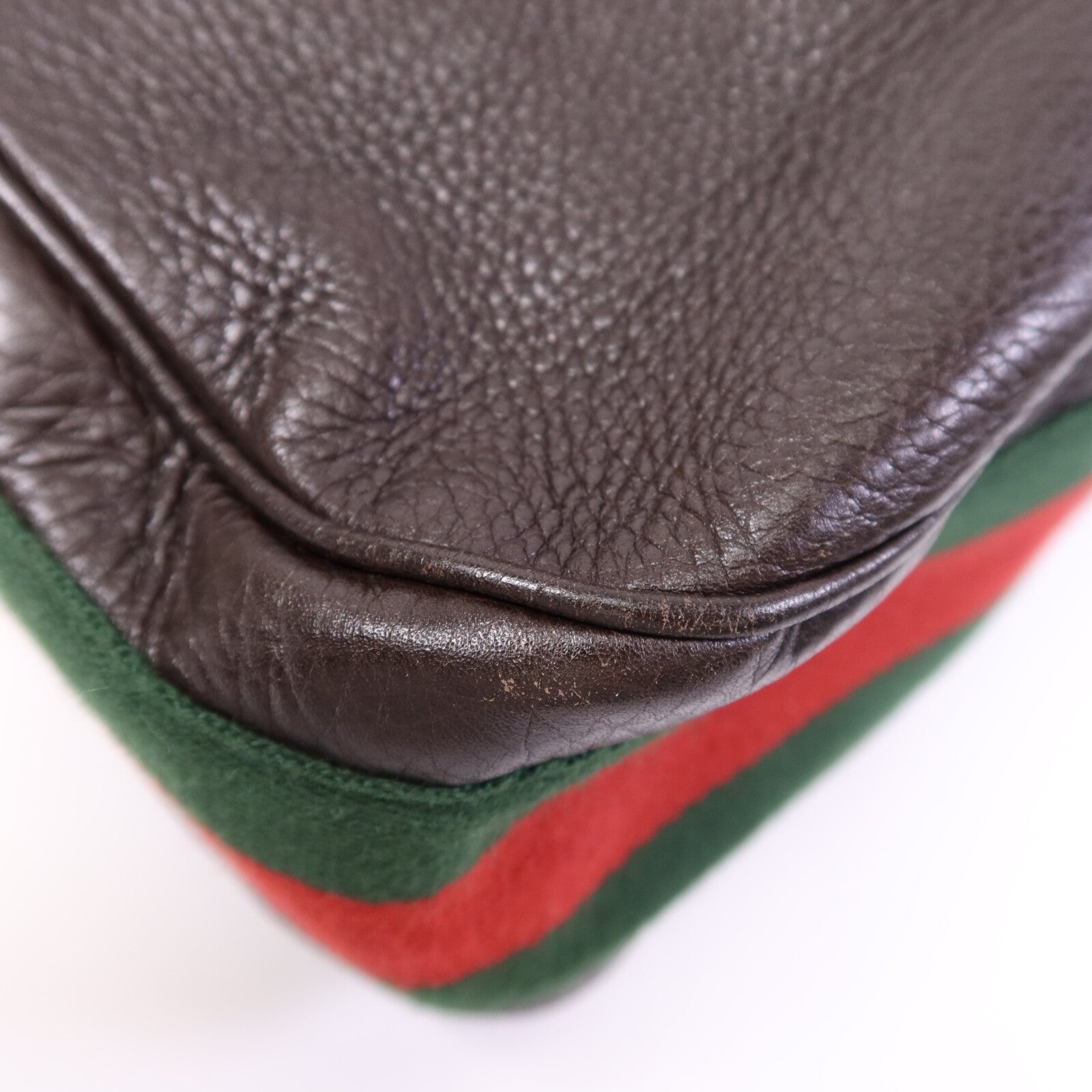 GUCCI 牛皮皮革Heritage Shouler Bag銀扣肩背袋