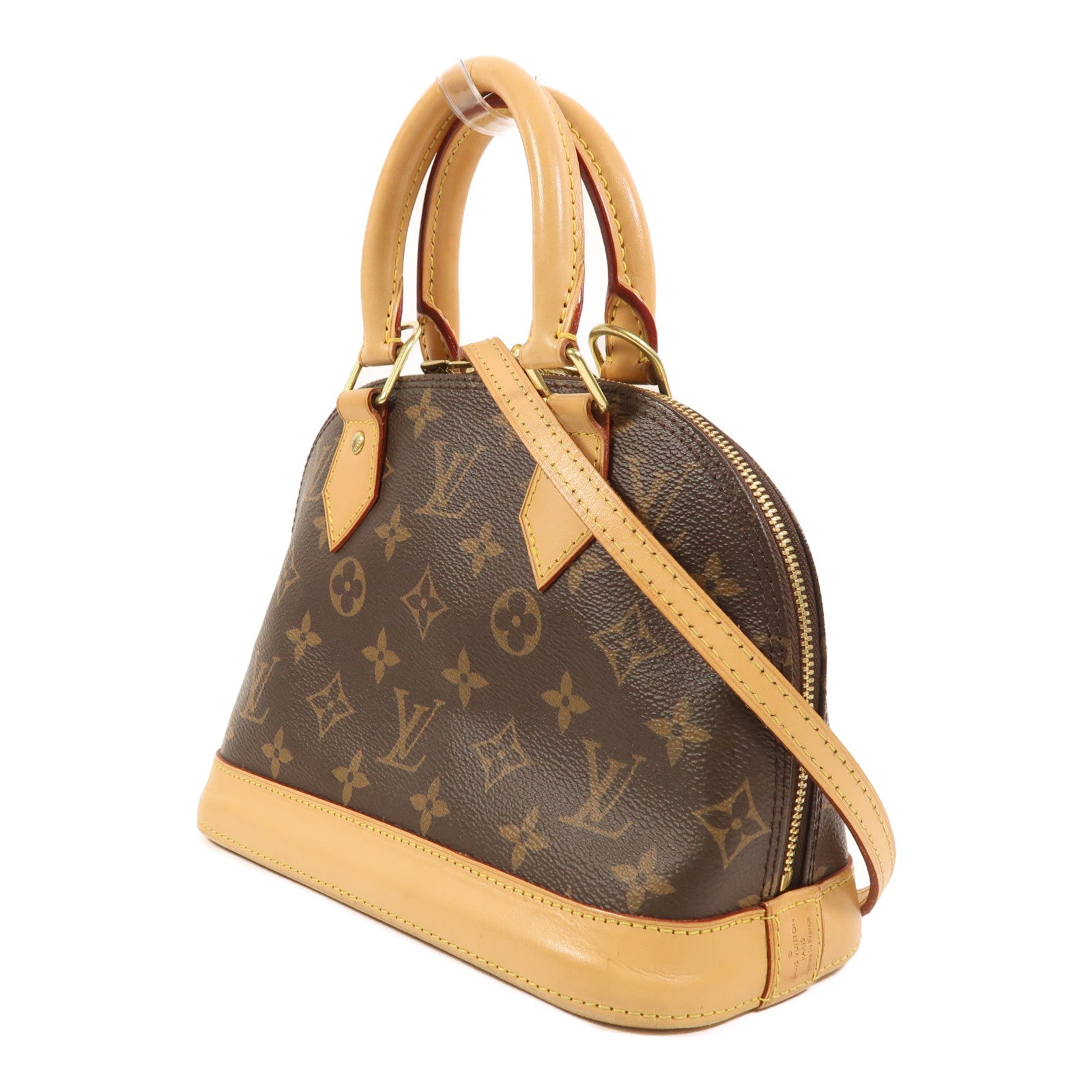 LOUIS VUITTON Monogram Alma BB金扣手挽肩背兩用袋