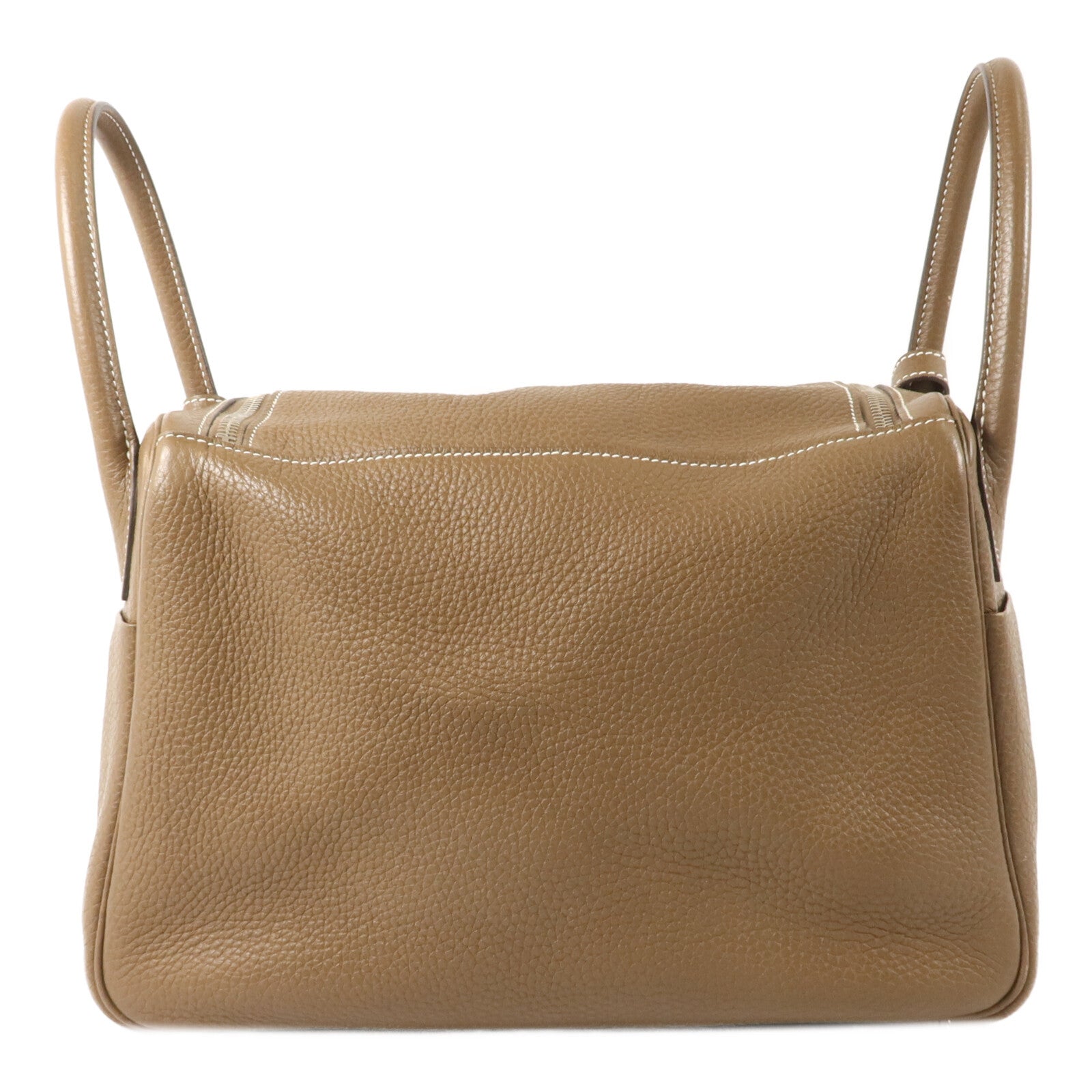 HERMES Clemence皮革Lindy 30手挽肩背兩用袋Etoupe