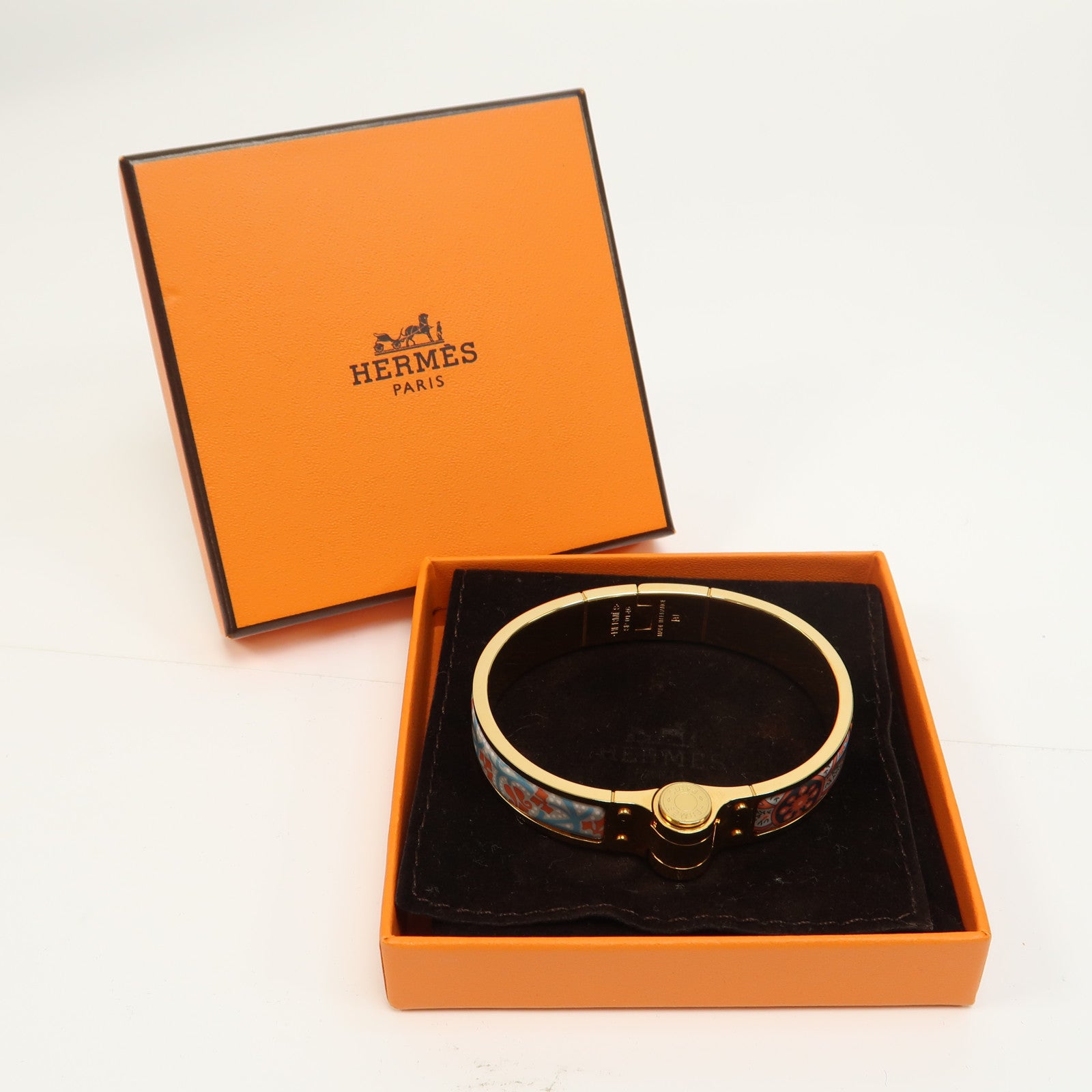 HERMES 金屬Charmierm Bracelet手鐲金色/彩色