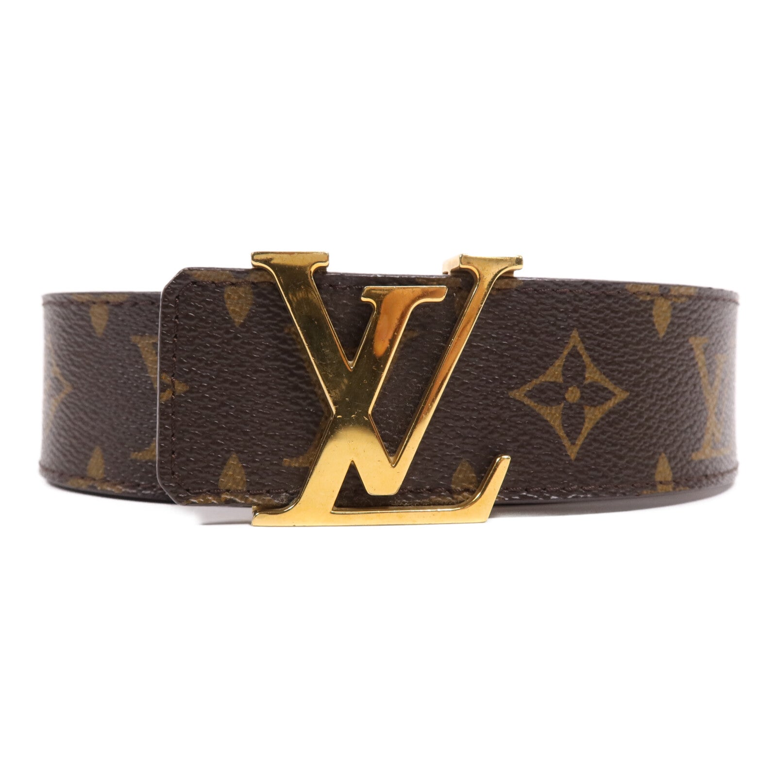 LOUIS VUITTON Monogram Belt 90cm金扣皮帶