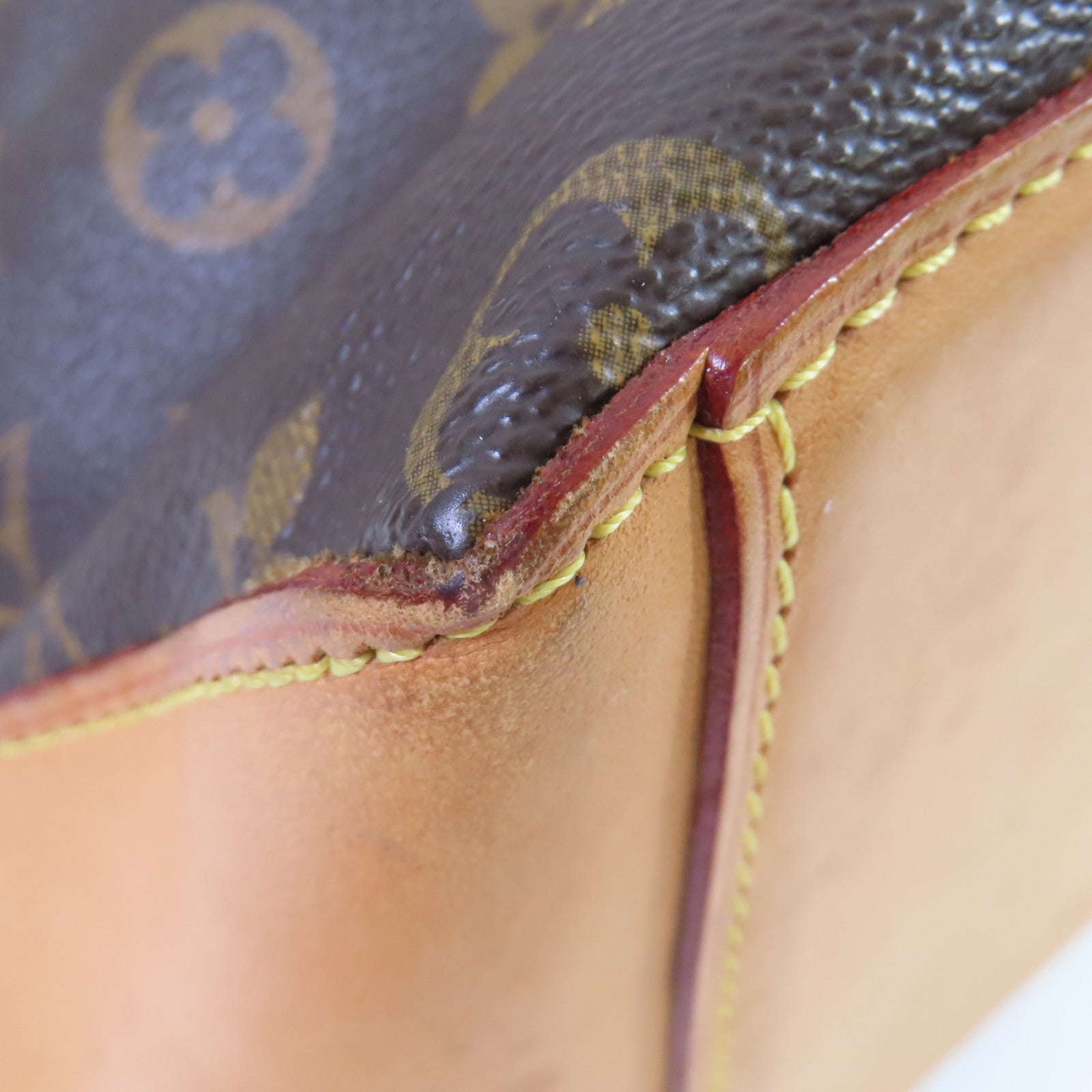 LOUIS VUITTON Monogram Cabas Mezzo Tote Bag金扣肩背袋啡色